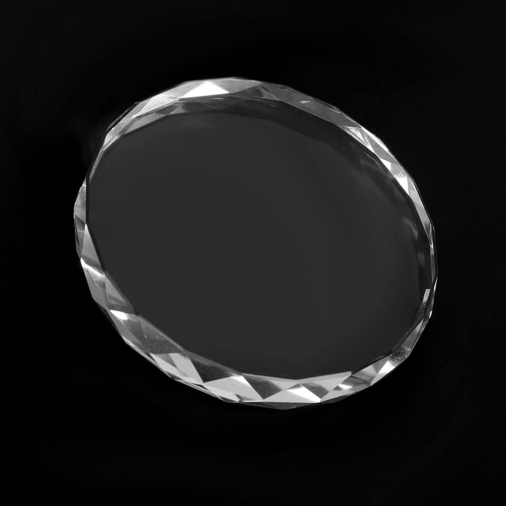 Glass Nail Art Palette Transparent Paint Drawing Colorful Paint Tray for Beauty Personal Care Drawing Color Dish DIY Nail Art Accessories Tools(02)