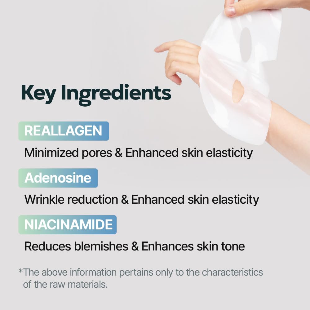 Vegan Collagen Boosting Face Mask Hydrating Overnight Hydrogel Mask, Pore Minimizing, Elasticity Improvement, Korean Skincare | 1.41 oz (1 Count)