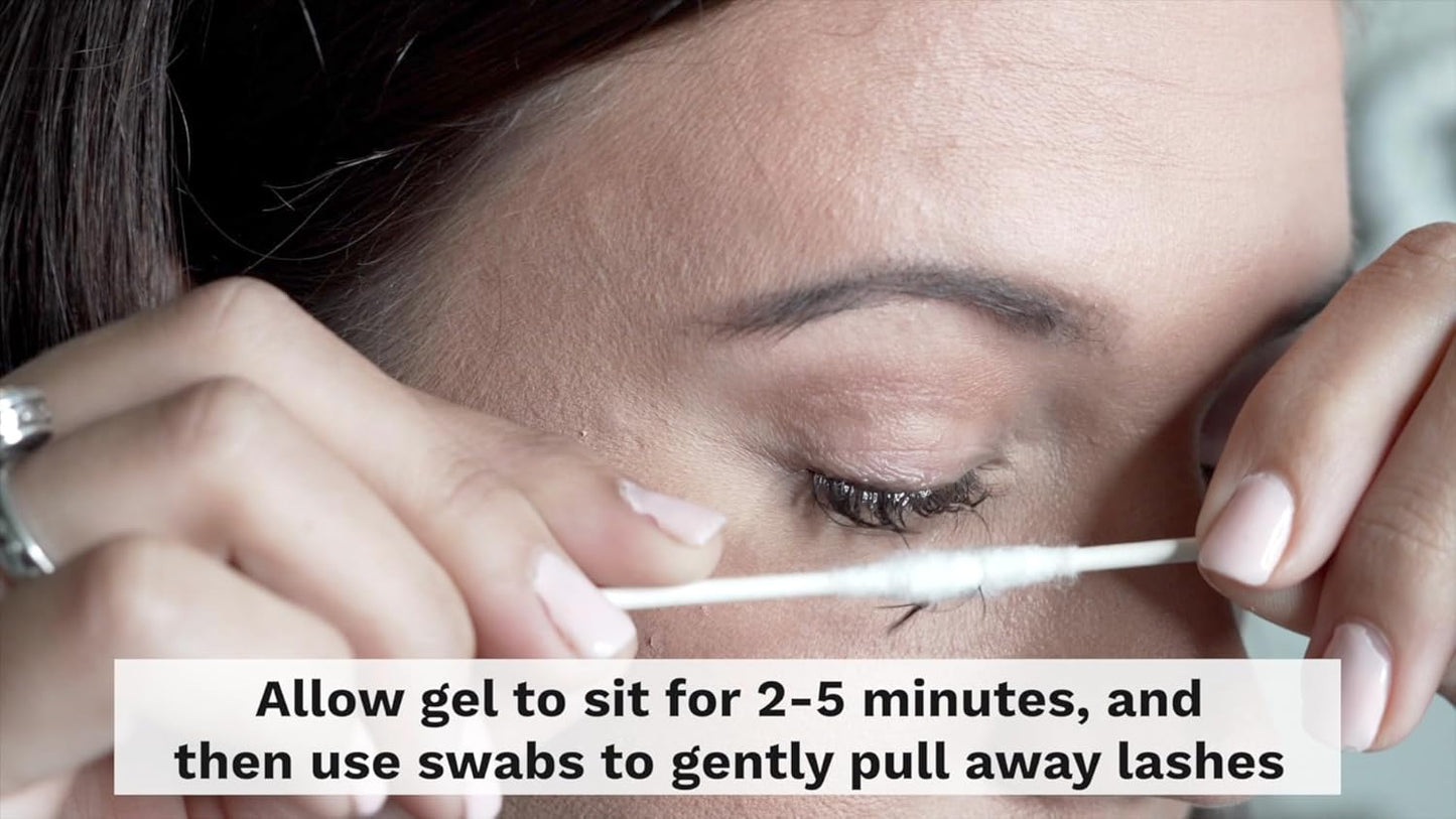 2 Pack Sensitive Lash Remover for Lash Extensions - Clear Eyelash Extension Remover Gel - Fast-Acting Lash Extension Remover, Efficient Lash Glue Remover 15 ml ea - Existing Beauty Lashes