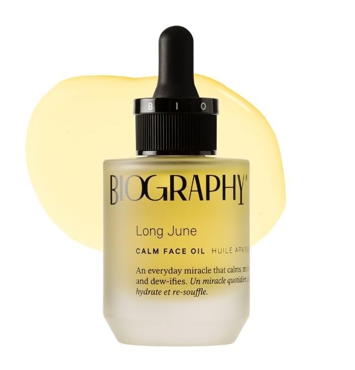 Biography Long June Quieting Face Oil, 13ml- Natural Smoothing & Clarifying Dry Oil. Clarifying, Moisturizing & Hydrating Beauty Facial Oil for Women w/Camellia, Vitamin E & Marula