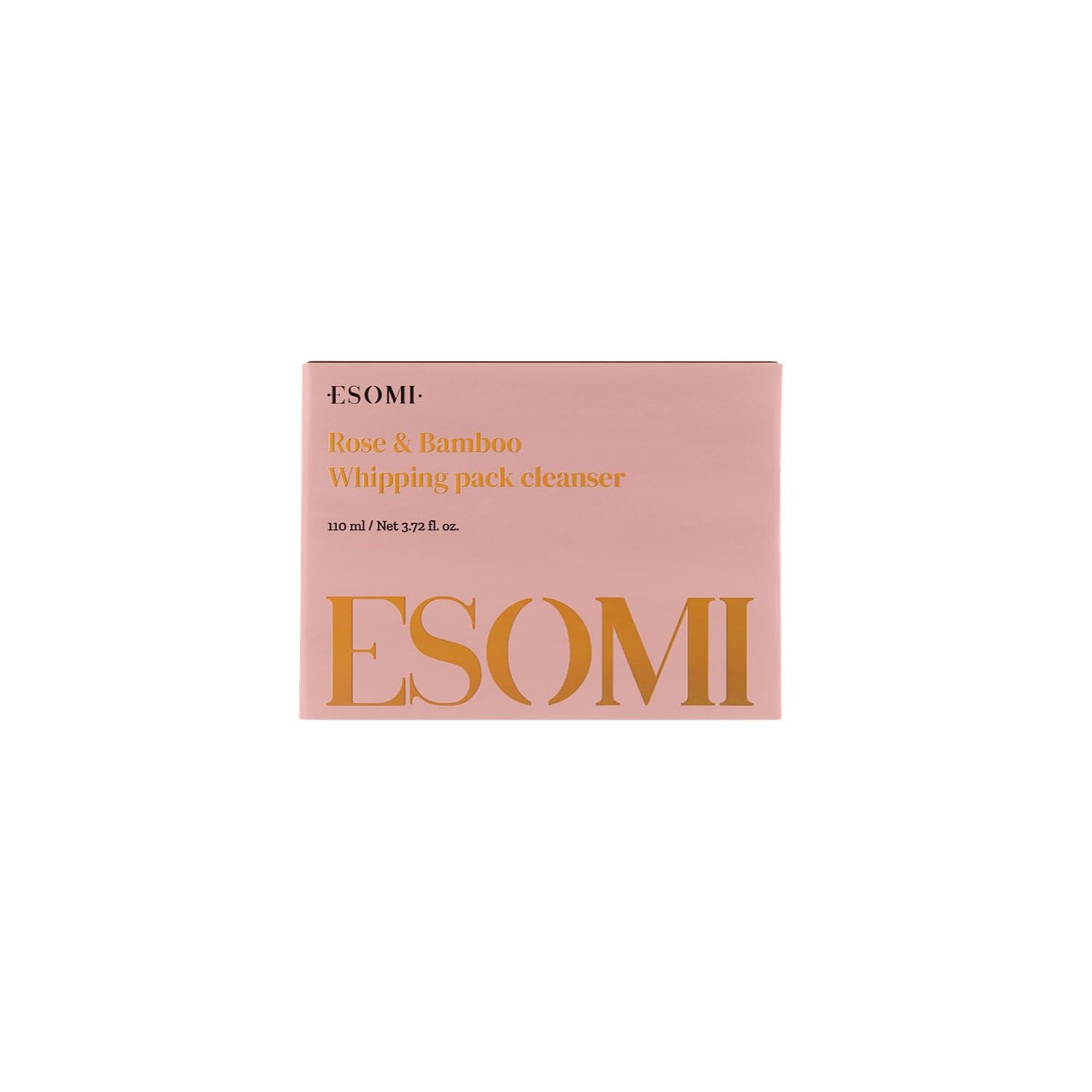 ESOMI Rose and Bamboo Whipping Pack Cleanser 3.72 fl oz – 3-in-1 Makeup Remover, Deep Cleanser & Soothing Mask, Rose Water, Bamboo Charcoal, Vitamins E & K