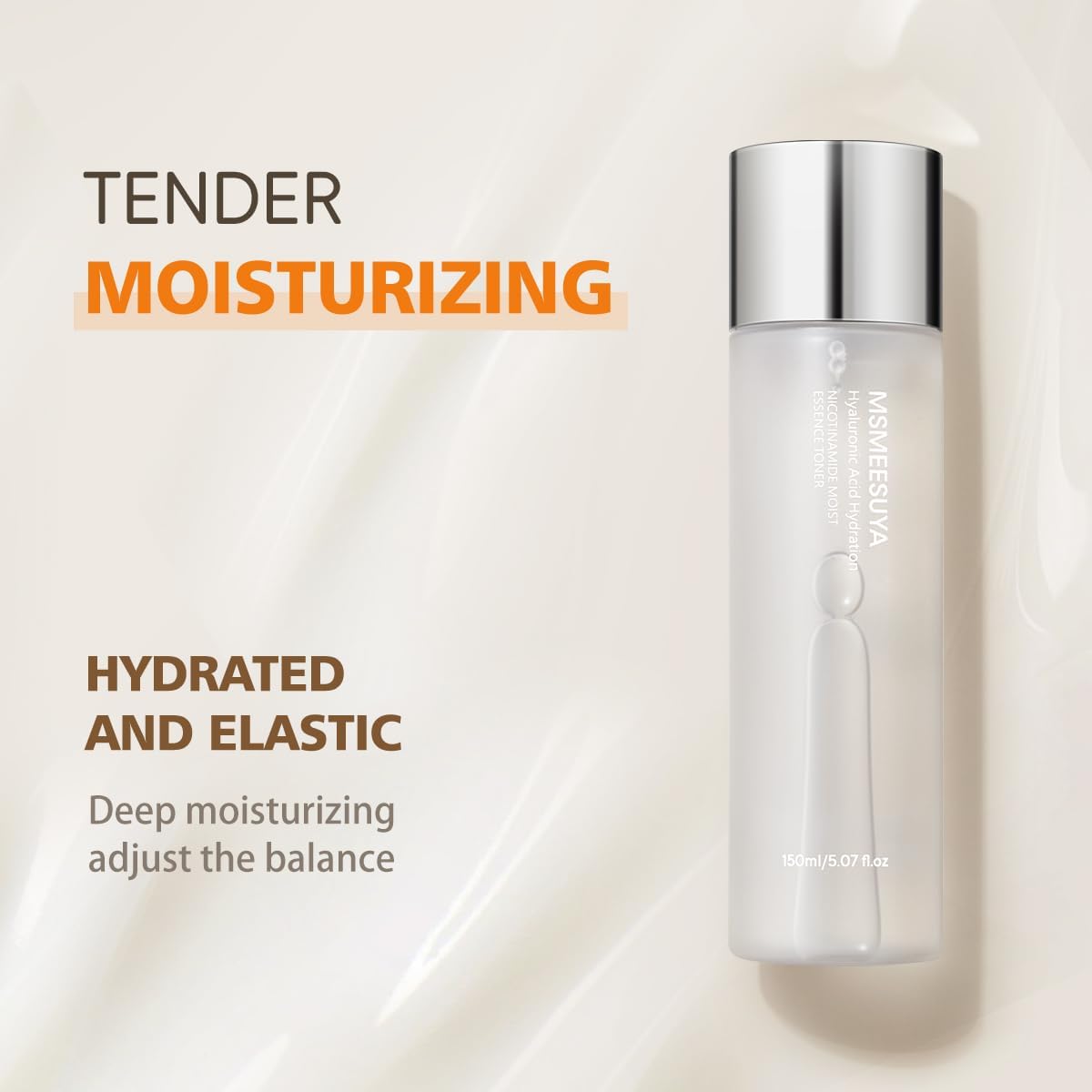 Nicotinamide Moist Essence Toner, with Nicotinamide, A Fresh and Delicate Feel, Moisturizing, Alcohol-Free, Suitable for All Skin Types, 150ml/5.07 fl oz