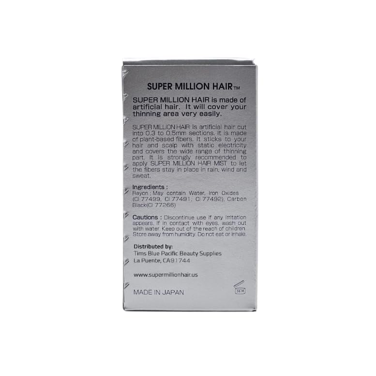 SMH Plant-Based Hair Fibers MADE IN JAPAN – Instantly Conceals Thinning Hair –Long-Lasting, Natural Look – Sweat, Water & Wind Resistant – For Men & Women (10g, Wheat Blond)