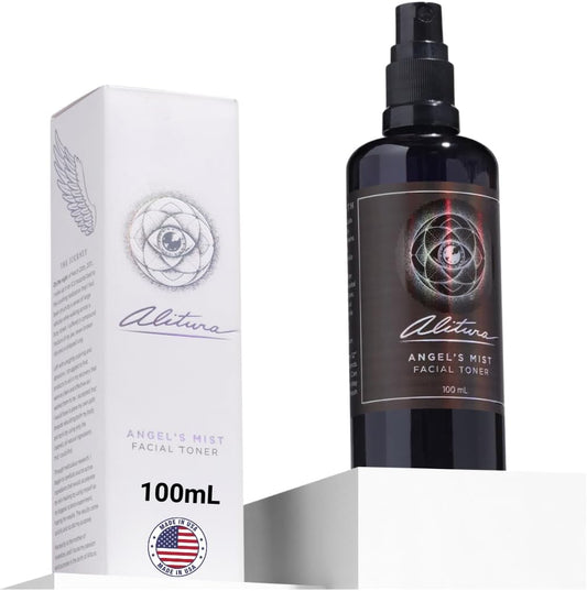 Alitura Angel's Mist Facial Toner – Hydrating & Revitalizing Face Spray with 97% Organic Ingredients – Refreshes, Tightens & Balances for All Skin Types – 100ml