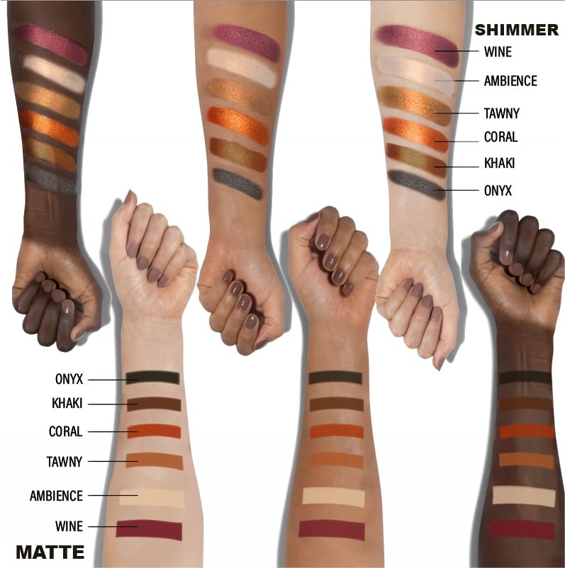 Cosmeticss - Neutrals, 24-Color eyeshadow Palette Matte/Shimmer/Metallic.Glitter Finish, Highly Pigmented Eye shadow Makeup, Long- Wearing Eye Palette, Eye Makeup Kit with Easy-to-Blend Shades