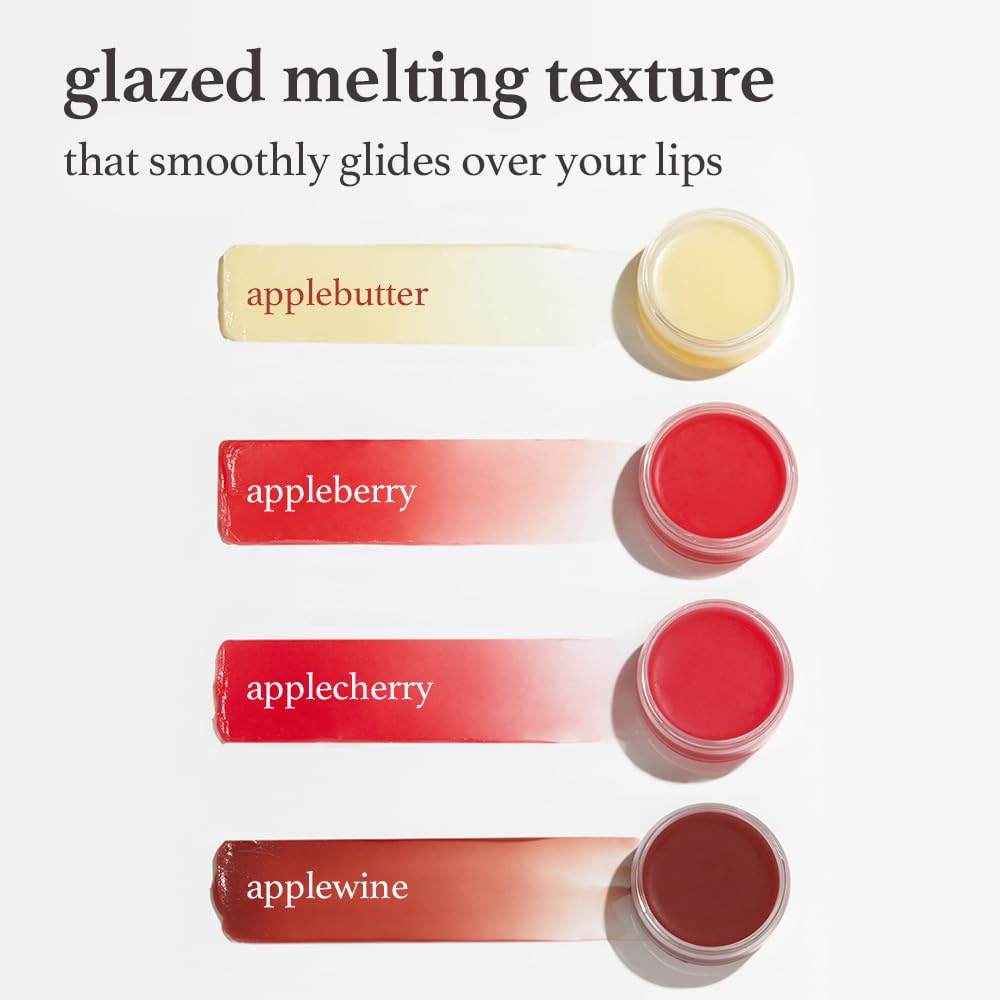 NOONI Vegan Applewine Lip Mask Overnight – Hydrating Lip Balm & Butter with Shea Butter & Vitamins | Soothing Moisturizer, Softening Treatment for Dry Lips, 0.42 oz