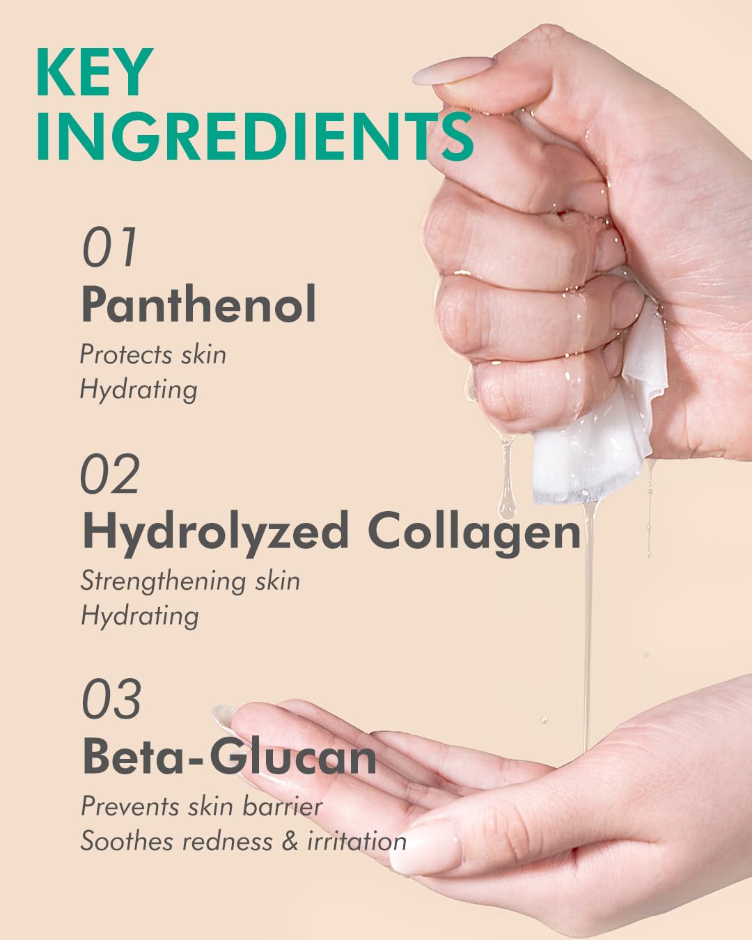 DERMAL Aloe Collagen Essence Facial Mask Sheet 23g Pack of 10 - Skin Revitalizing & Soothing, Refreshing and Moisturizing, Sunburn Relief, Daily Skin Treatment Solution Sheet Mask