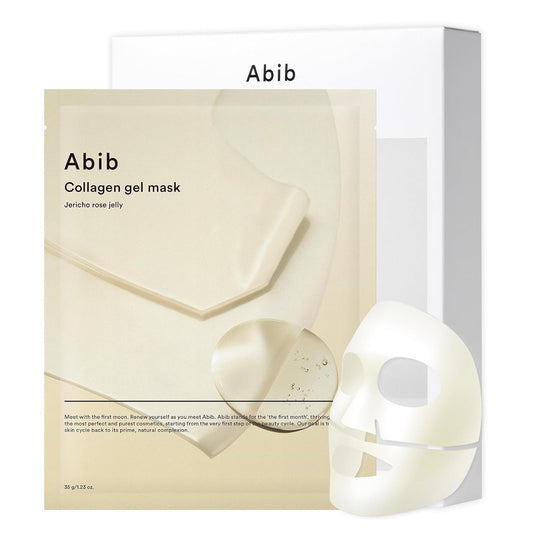 Abib Collagen Gel Mask Jericho Rose Jelly 10 Sheets (Nourishing) I Korean Vegan Collagen, Cooling Nourishing Hyaluronic Acid Hydrogel Face Mask Skin Care