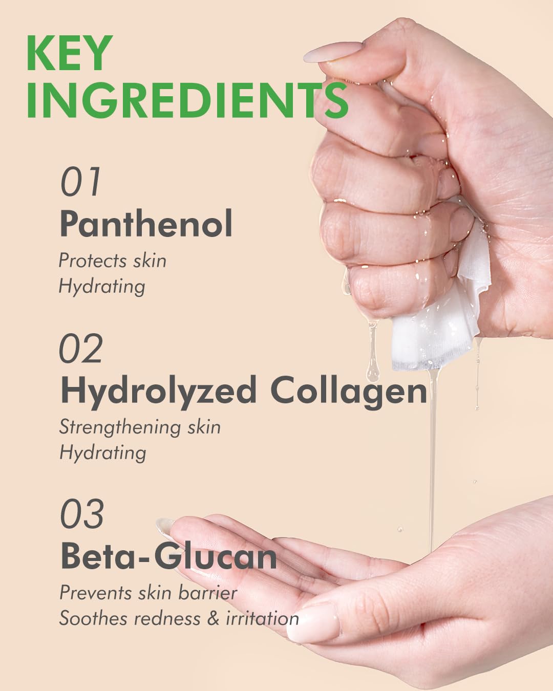 DERMAL Herb Collagen Essence Facial Mask Sheet 23g Pack of 10 - Skin Clear and Purifying, Pore Tightening, Calming for Oily Skin, Daily Skin Treatment Solution Sheet Mask