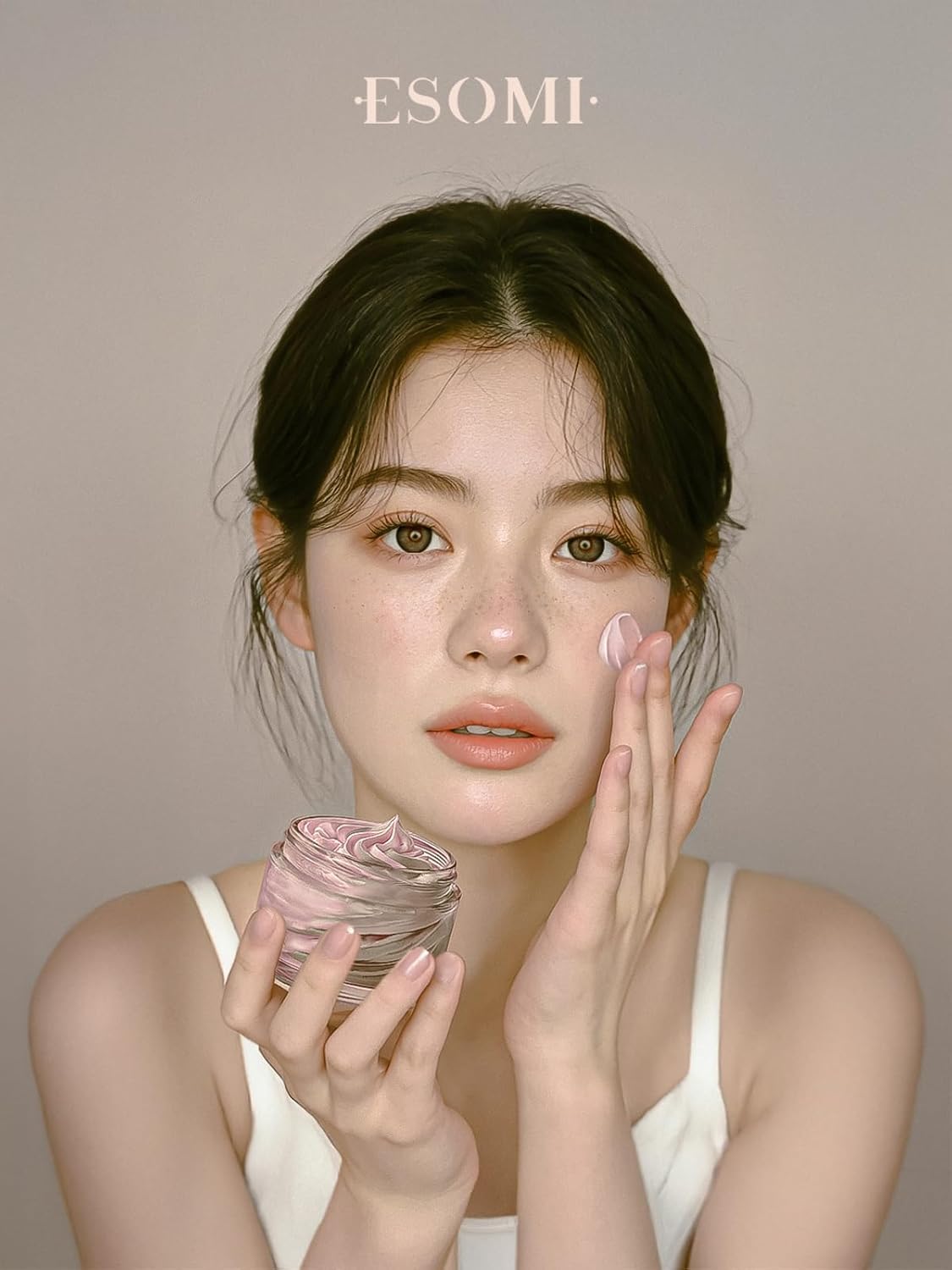 ESOMI Rose and Bamboo Whipping Pack Cleanser 3.72 fl oz – 3-in-1 Makeup Remover, Deep Cleanser & Soothing Mask, Rose Water, Bamboo Charcoal, Vitamins E & K