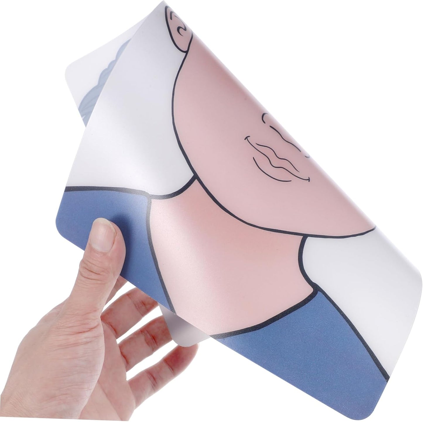 ADOCARN 2pcs Makeup Practice Board Makeup Training Face Colored Makeup Template Painting Exercise Template Cosmetic Makeup Template Eyelid Face Board Double Eyelid Plastic Child Face Paint