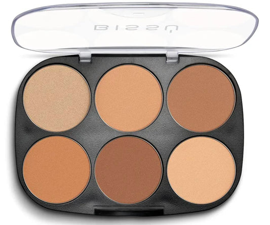 Bissú Contouring Powder Palette (6 colors) (02 Medium to Bronzed)