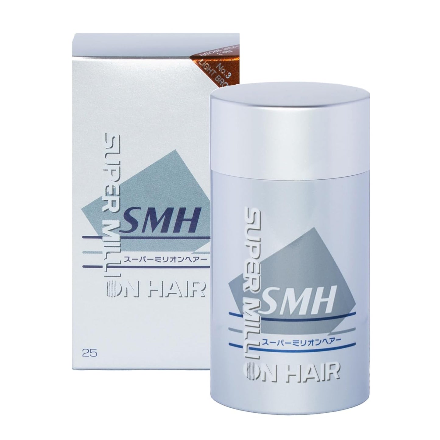 SMH Hair Fibers MADE IN JAPAN – Instantly Conceals Thinning Hair –Long-Lasting – Sweat, Water & Wind Resistant – Hair Loss Solutions For Men & Women (Light Brown, 25g)