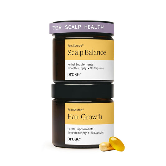 Prose Scalp Balance & Hair Growth Supplements, Scalp Relief, Clinically Proven Growth Complex for Visibly Fuller Hair in 90 Days, Vegan, Biotin, No Hormone Disruptors, Gluten Free, 1 Month Supply