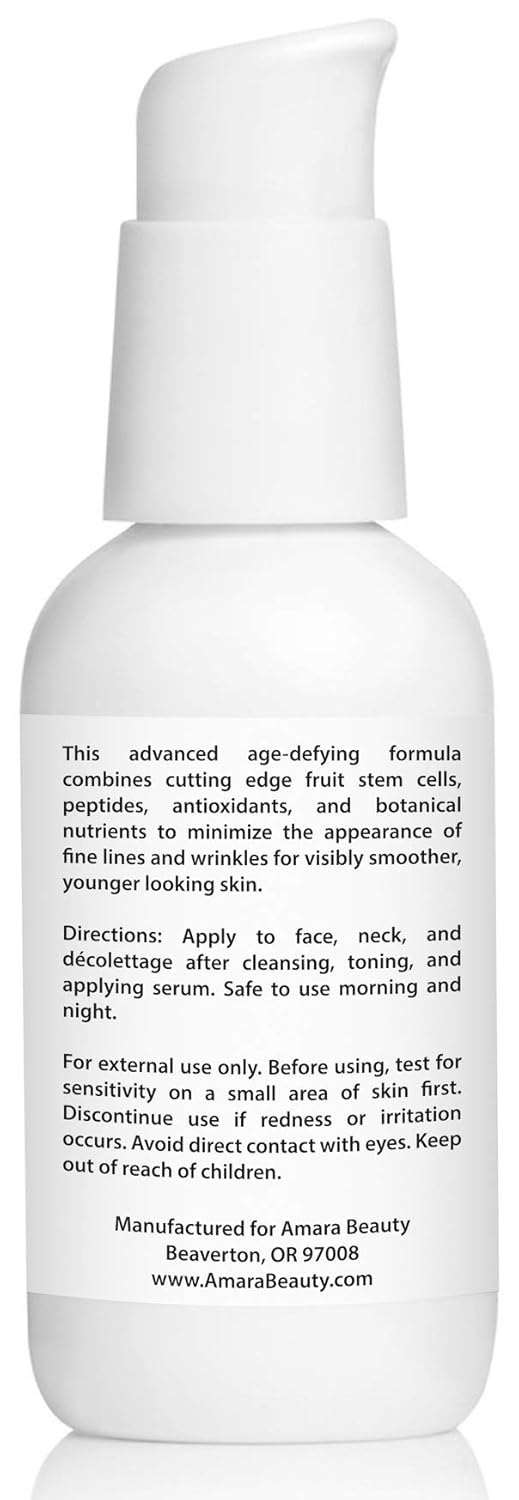 Amara Beauty Anti Aging Face Cream Moisturizer with Resveratrol & Peptides, 2 fl. oz.