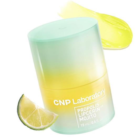 CNP Honey Lip Butter - Propolis Lipcerin™ 03 Lime, Hydrating Overnight Manuka Lip Balm & Mask, 12hr Long-Lasting Moisture, Korean Skin Care, 0.5 fl.oz.