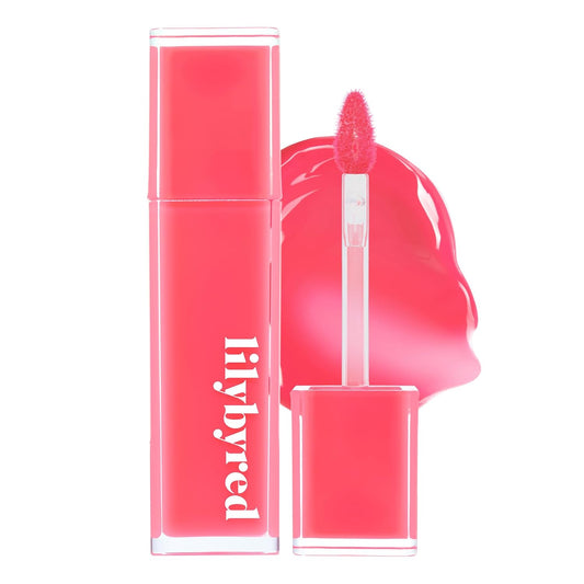 lilybyred Bloody Liar Coating Tint | Korean Glossy Lip Stain, Vivid & Juicy Color, Syrupy Shine, Moisturizing, Long-Lasting & Smudge-Proof, Non-Sticky, Lightweight, 0.14 oz. (06 Rosy Strawberry)