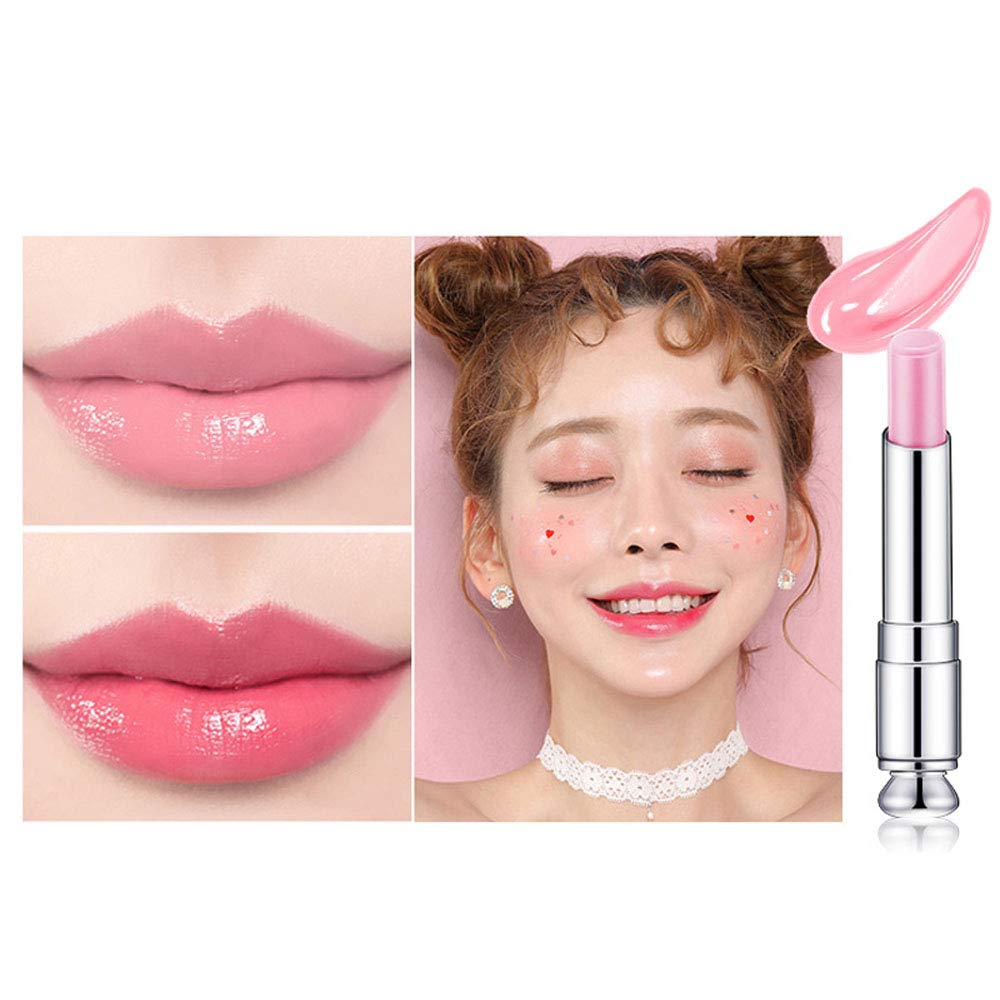 BINGBRUSH 3 Pcs Color Changing Change Lip Balm,Korean Magic Lipstick Color Change Changing Lip Tint Tinted Stain Gloss Balm Long Lasting Waterproof Moisturizer Lipstick Set for Women