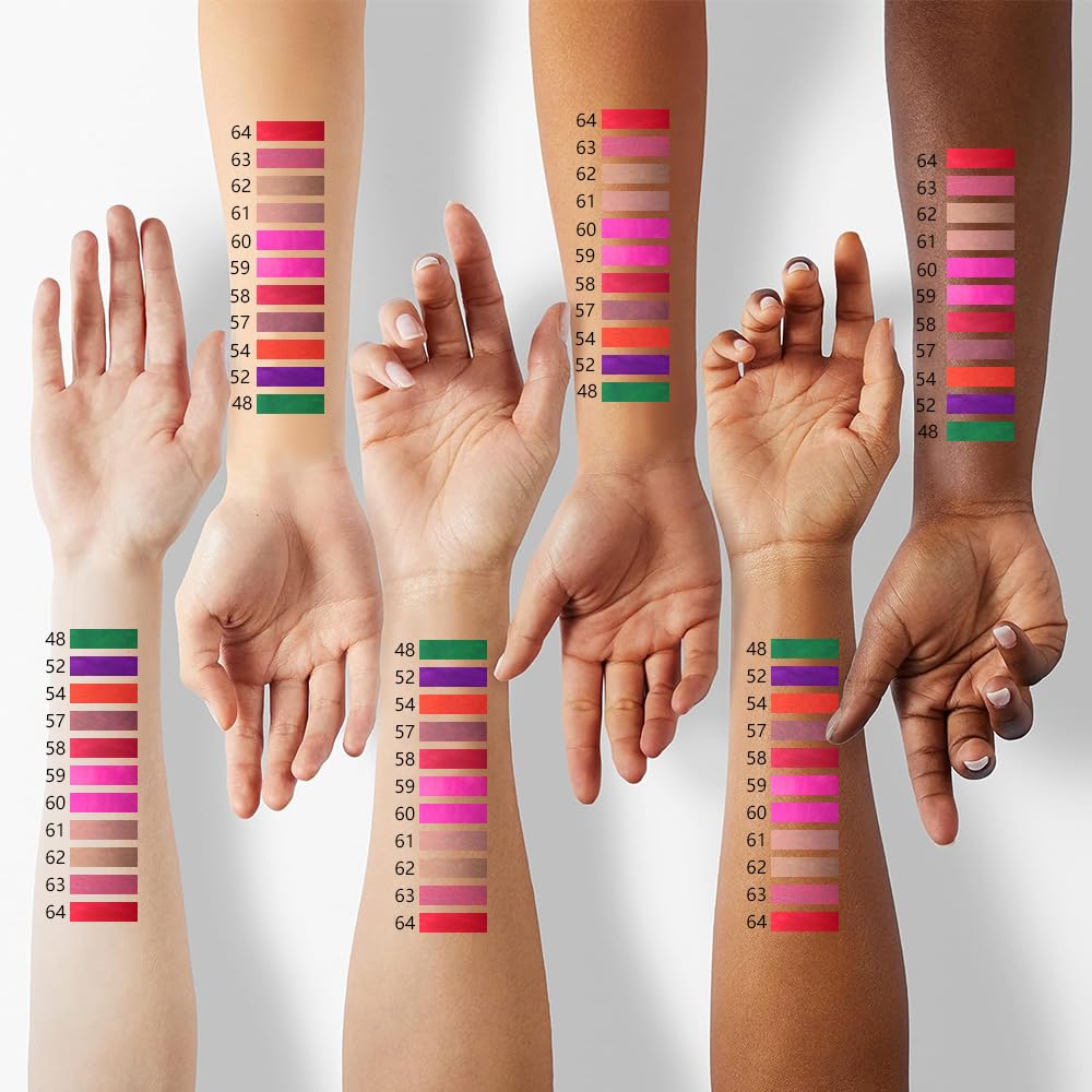 evpct 1Pcs Ruby Rose Red Matte Lip Liner & Liquid Lipstick Stain Makeup Set for Women, Red Lip Liner Stain Long Lasting Waterproof Smudge Proof, Cruelty Free Lip Stick Makeup 24 hours originales, 58