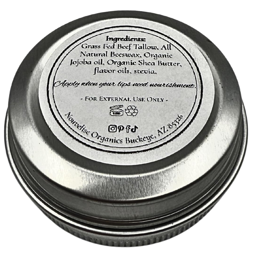 Tallow Lip Balm | 100% Organic Tallow, Organic Beeswax, Jojoba, and Shea Butter | Moisturizing Lip Care for Dry, Chapped Lips | Handcrafted in USA - Coffee Vanilla