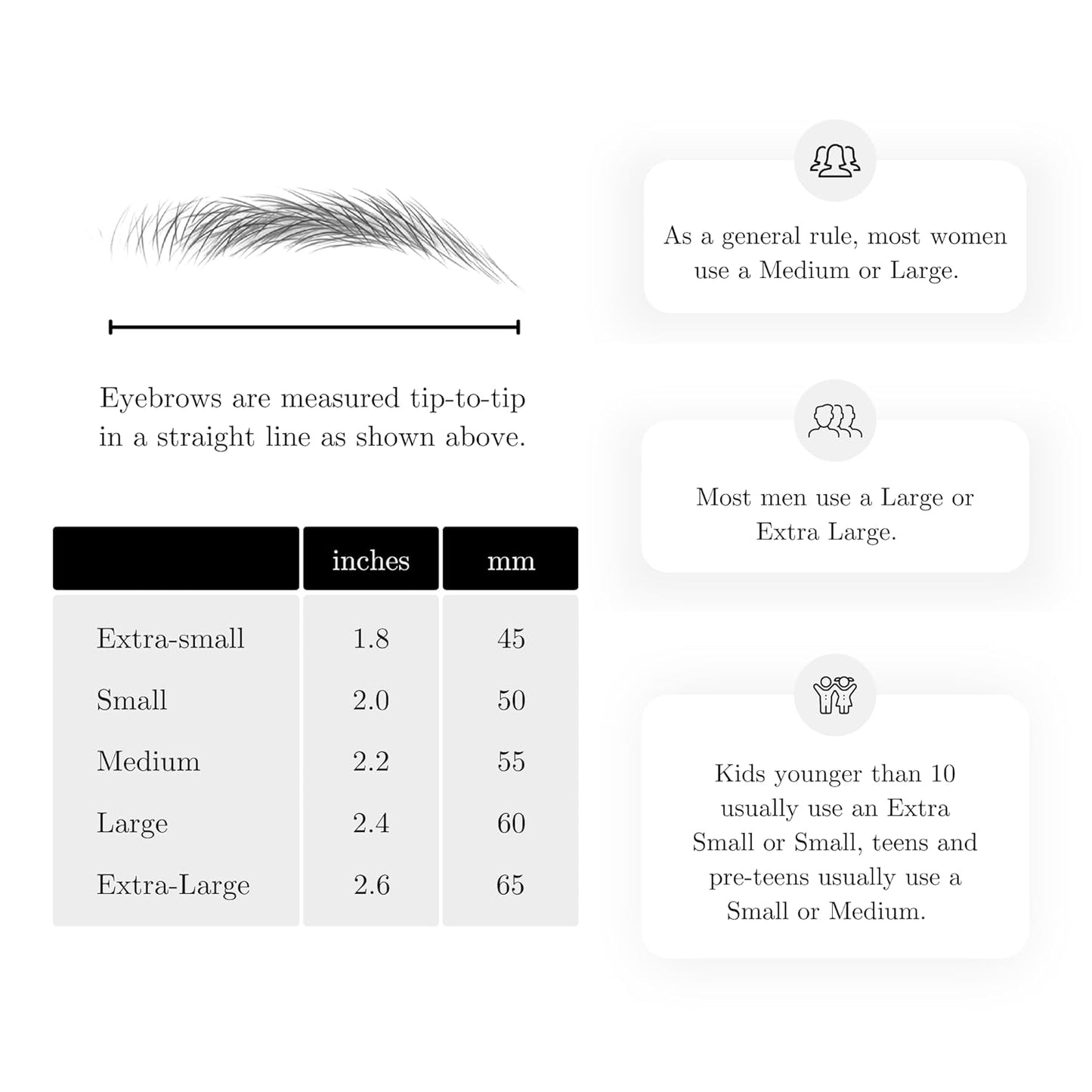 (10 pairs) Dark Brown Temporary Eyebrow Tattoo - Extra Small Size - Waterproof & Smudgeproof - Classy Curve Style Eyebrow Stickers - Sheet Lasts up to 30 Days - Won't Work on Existing Brows