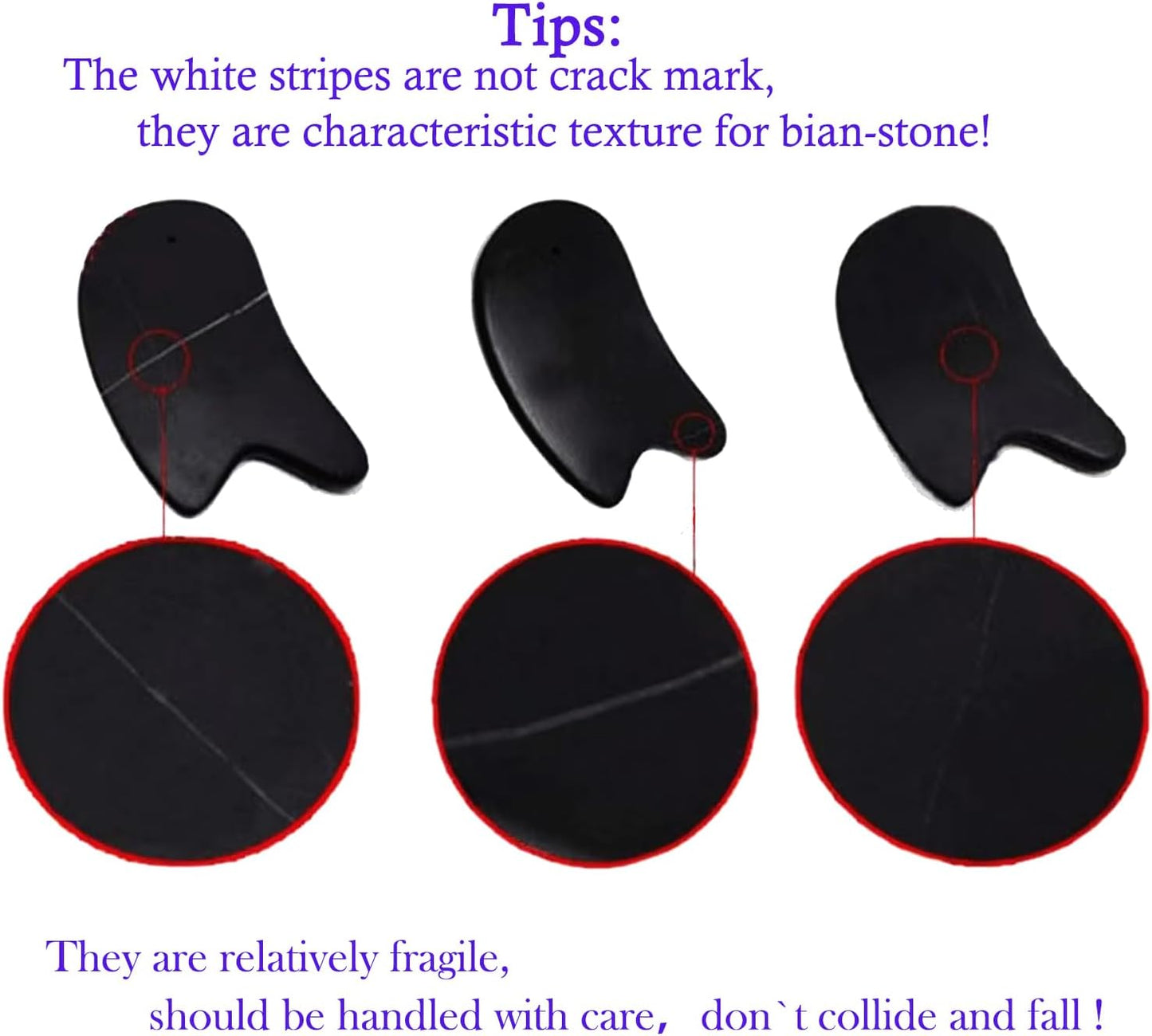 LLY Multifunctional Scraping Massage Tools. Natural Black sibin bian Stone. Beauty & Health Care,Relieve Wrinkles,Muscle and acupoint Massage (Knife Shaped Scraping Massager)