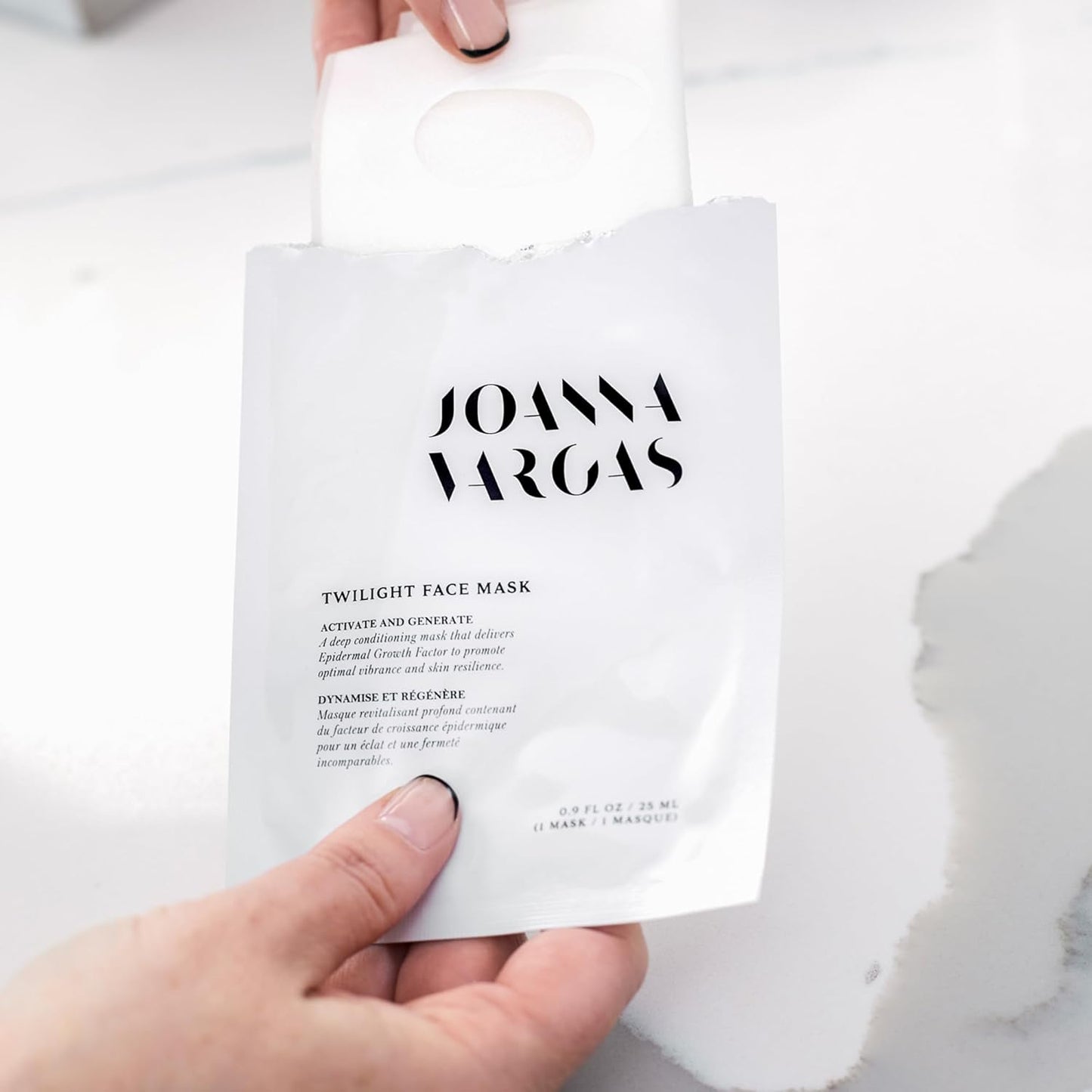 Joanna Vargas Twilight Face Mask - Hydrating Face Masks with Epidermal Growth Factor & Niacinamide - Soothing Facial Masks for Women - Repairing Sheet Mask for Enhanced Skin Barrier - Single Sheet