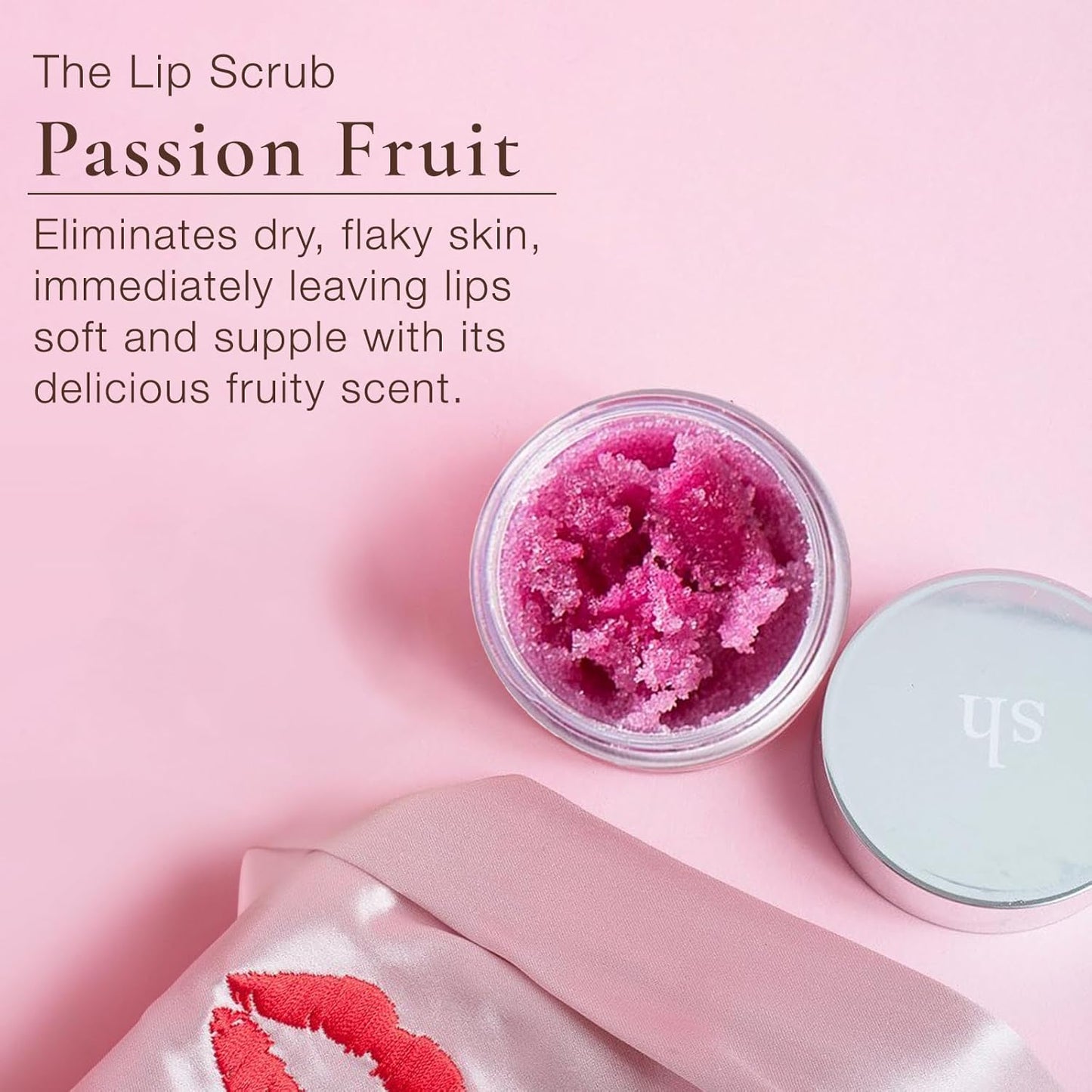 Sara Happ Passion Fruit + Vanilla Bean Sugar Lip Scrub Duo - Exfoliating Lip Treatments, Moisturizers for Dry and Flaky Lips, Vegan (Set of two 0.5-ounce Jars)