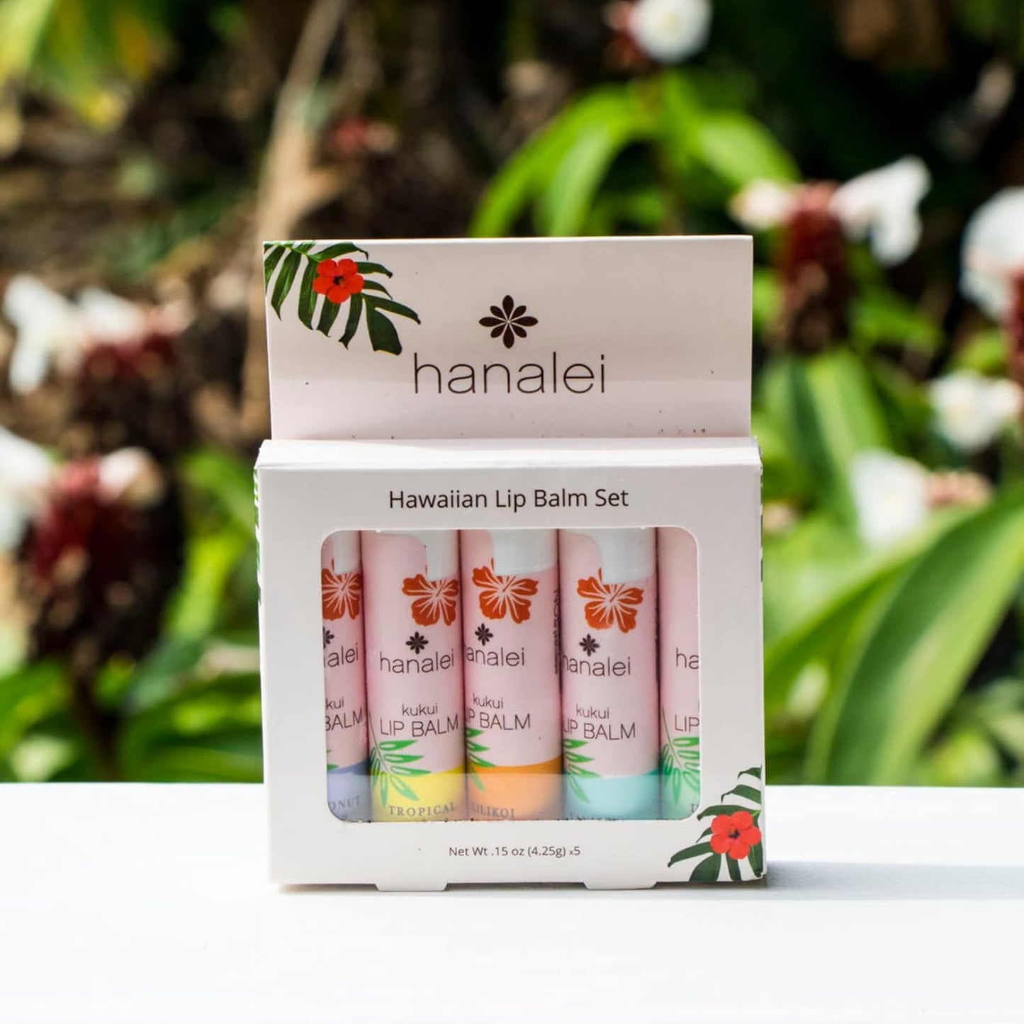 Hanalei Vanilla Lip Balm & Moisturizer – Natural Kukui Oil & Beeswax for Hydrated, Soothed, Soft Lips – Heals Dry, Chapped, Cracked Skin – Long-Lasting Travel-Friendly Lip Care – Vanilla Flavor