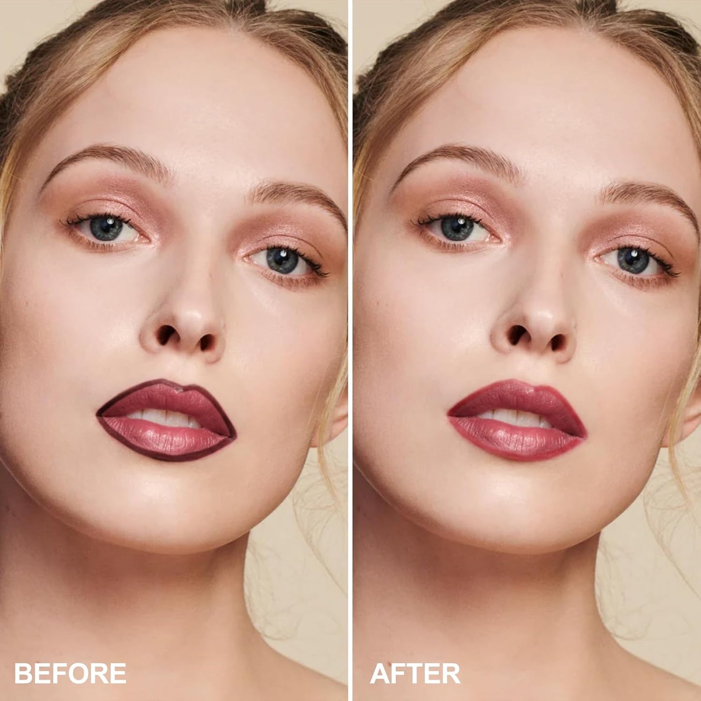 Lip Liner - Lip Stain Peel Off Moisturizing Long-Lasting & Waterproof Transfer Proof & Plumping, Non-Stick Cup Lip Liner Stain Tint For All Skin Types (Rose, 1 PCS)