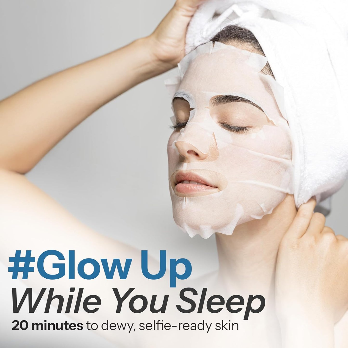 Hyaluronic Acid & Collagen Sheet Mask - Hydrating, Anti-Aging, Firming - Dermatologist Tested Korean Skincare - Clean Beauty, Natural Ingredients, Cruelty-Free, All Skin Types - 5 Masks