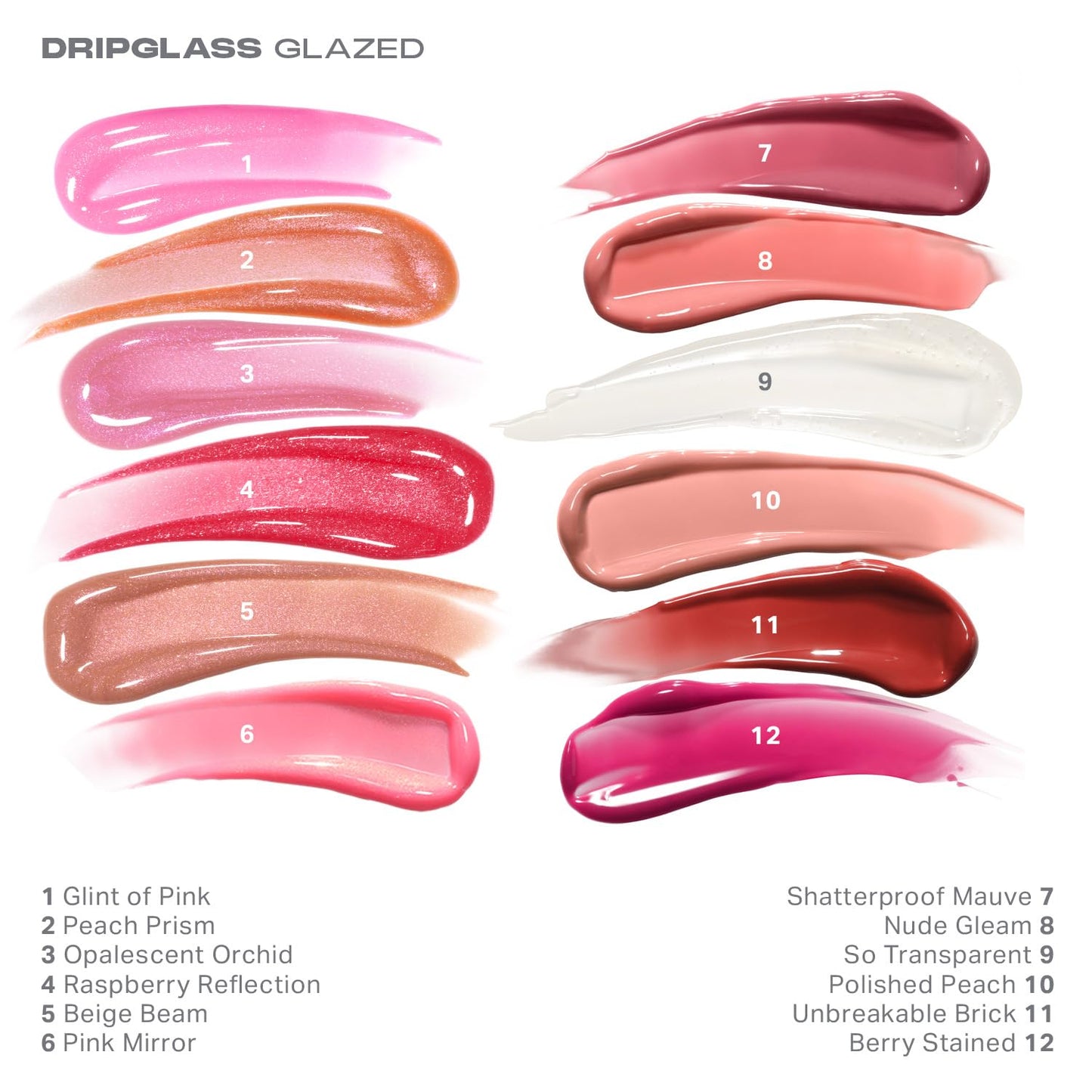 MORPHE Dripglass High Shine Lip Gloss - Glazed, Semi-Sheer & Nourishing Lip Makeup - Buildable Formula Infused with Plant-Derived Squalane & Vitamin E - Nude Gleam (0.13 oz)