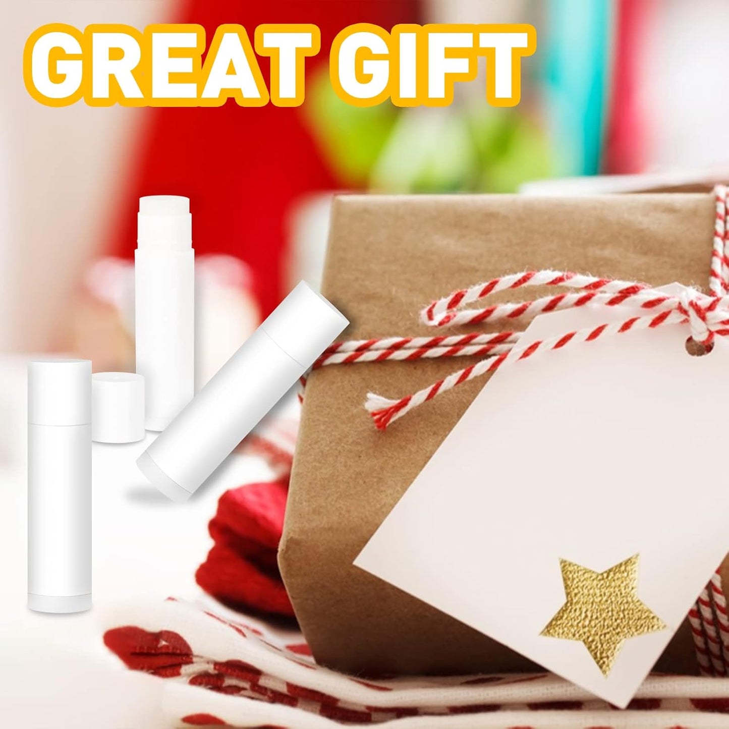 DMSKY 100-Pack Lip Balm Bulk 5 Flavors with Vitamin E and 100% Coconut Oil, Lip Care Product, Moisturizing Lip Balm for dry cracked lips