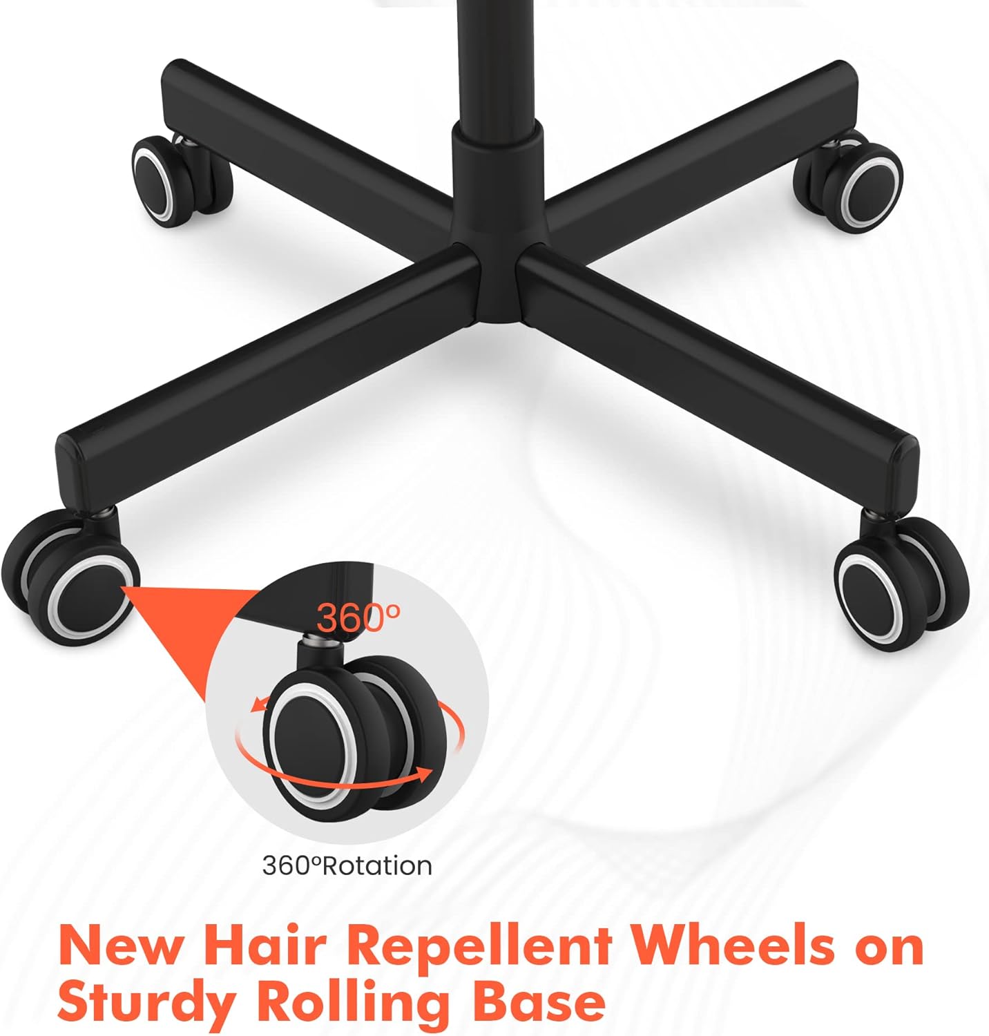 TASALON Steamer on Wheels for Professional Skin Rejuvenation, Facial Steamer Kit for Home, Spa, Clinic - Warm Mist, Ozone Face Humidifier - Pore Opener and Cleanser-Black