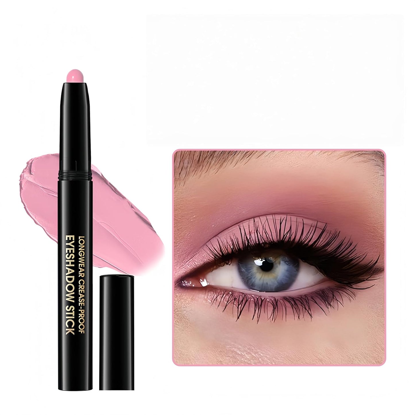 MAEPEOR 10 Colors Cream Eyeshadow Stick Silky Smooth Matte Shimmer Eyeshadow Pen Waterproof and Long Lasting Shadow Pencil for Girls and Women (Color 05)