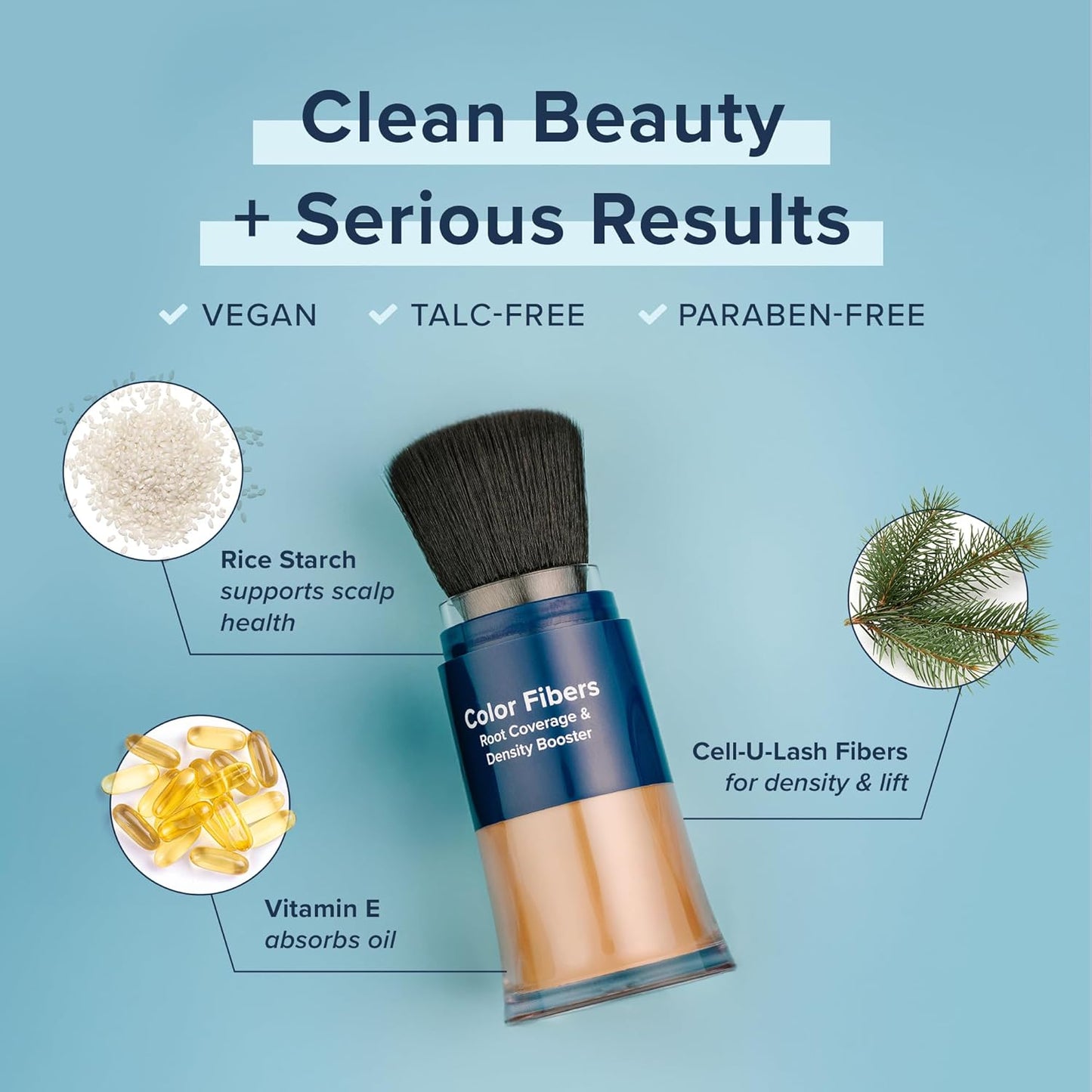 TRUHAIR Color Fibers Root Coverage & Density Booster | Quick-Apply Root Touch Up Hair Color | Natural Color Matching, Gray Hair Cover up to Color Gray Roots - 11 Hair Colors Available (Dark Brown)