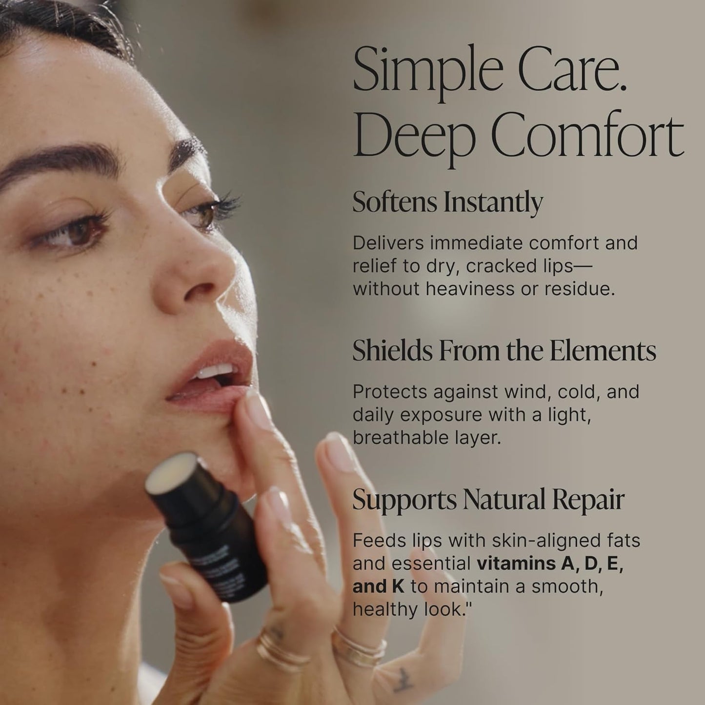 Peppermint Grass-Fed Tallow Lip Balm, Lip Sleeping Mask, Overnight Moisturizer, Natural & Clean Moisturizing Lip Balm w/Vitamins A, D, E, & K, Nourishes & Smooths Texture, Dry & Chapped Lips