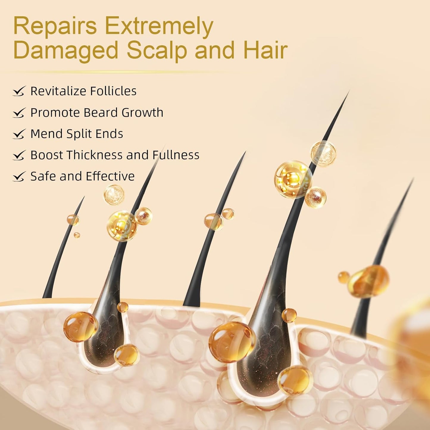 5% Minoxidil for Women Hair Growth - Hair Regrowth Treatment for Men and Women - Minoxidil Hair Growth Serum for Fuller, Thicker Hair