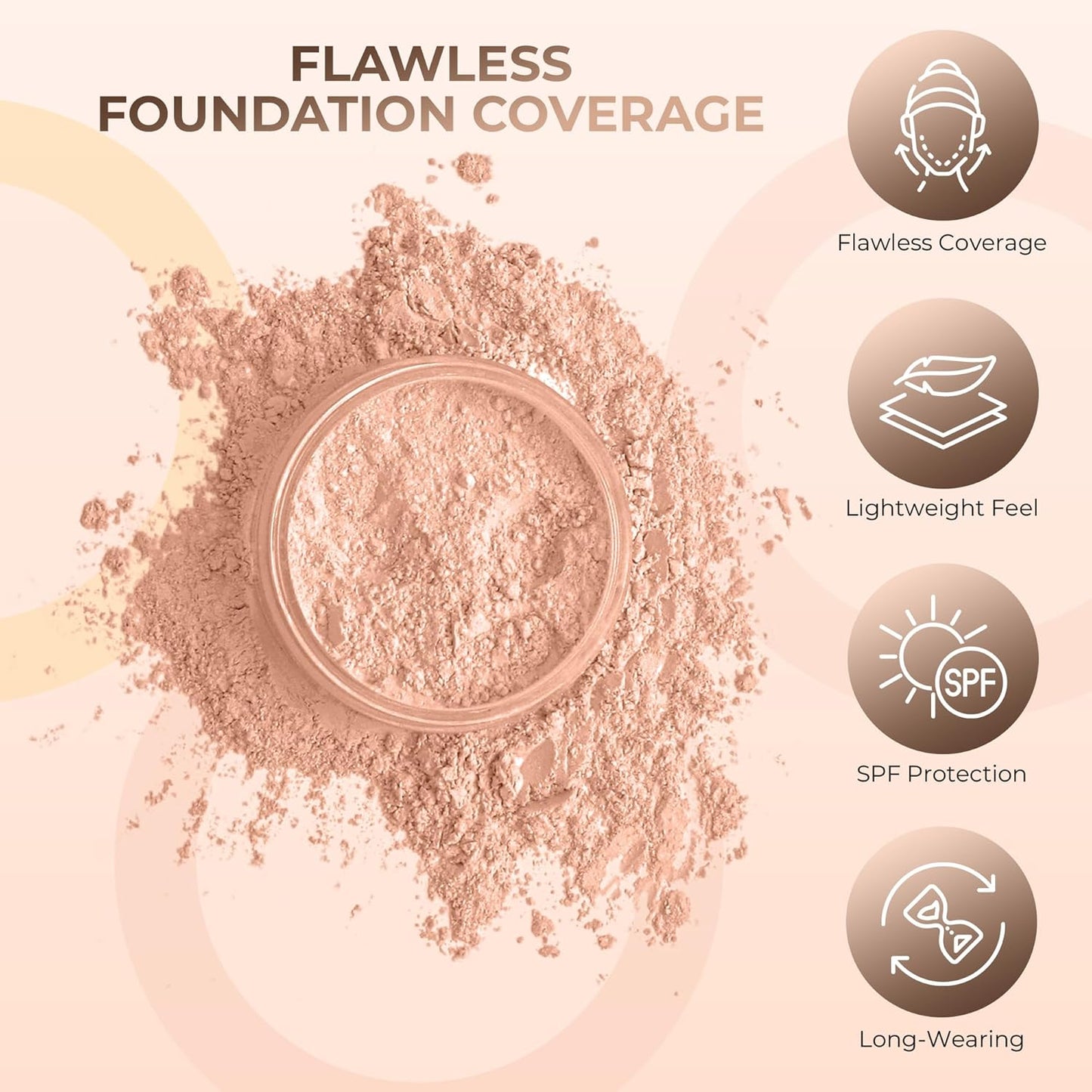 (1 Pound) (Light Tan) Foundation Powder Refill By Sweet Face Minerals, Lightweight Mineral Loose Makeup Powder with SPF 20, Full Coverage Flawless Finish, Talc-free, Cruelty-Free, Refill Pouch