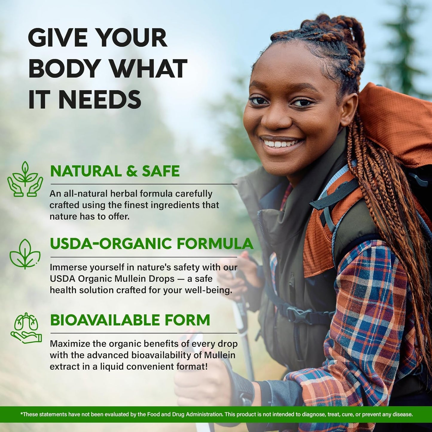 Mullein Drops for Lungs - USDA Organic Liquid - Mullein Leaf Extract Supplement - Made in USA - Lung & Bronchial Cleanse for Smokers - Respiratory Health Support - As Tincture, Tea, Pills - Pack of 2