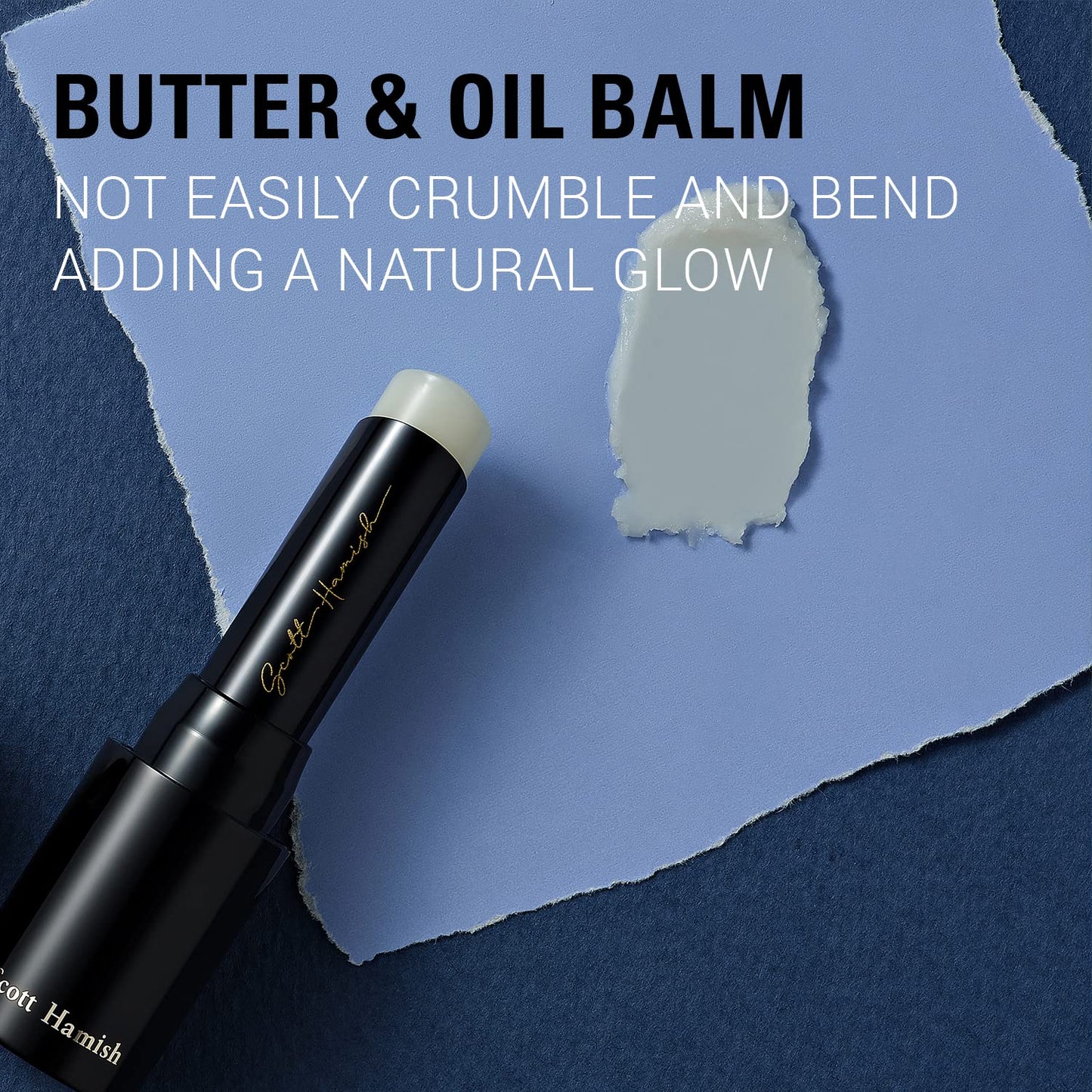 Scott Hamish Courage Lip Balm – Hydrating Lip Balm for Men - Shea Butter & Cica to Moisturize & Soothe Dry, Chapped Lips – Anti Aging Lip Moisturizer and Improve Softness of Lips, 0.12oz.