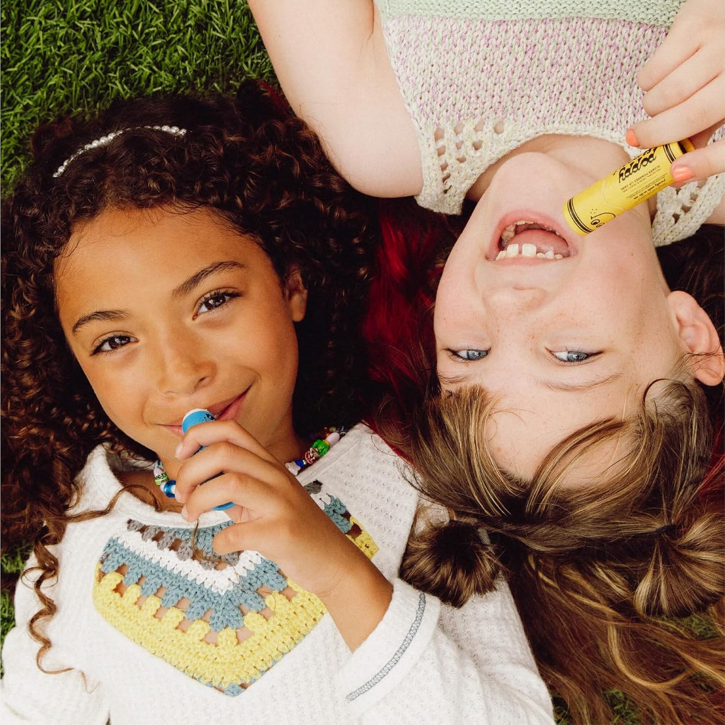 Poppy & Pout Kids Jumbo Lip Balm | All Natural Lip Balms & Moisturizers | Hydrates with Beeswax, Vitamin E, Organic Coconut Oil | Cruelty-Free | Lip Balm in Recyclable Cardboard Tube (Banana Fanna)