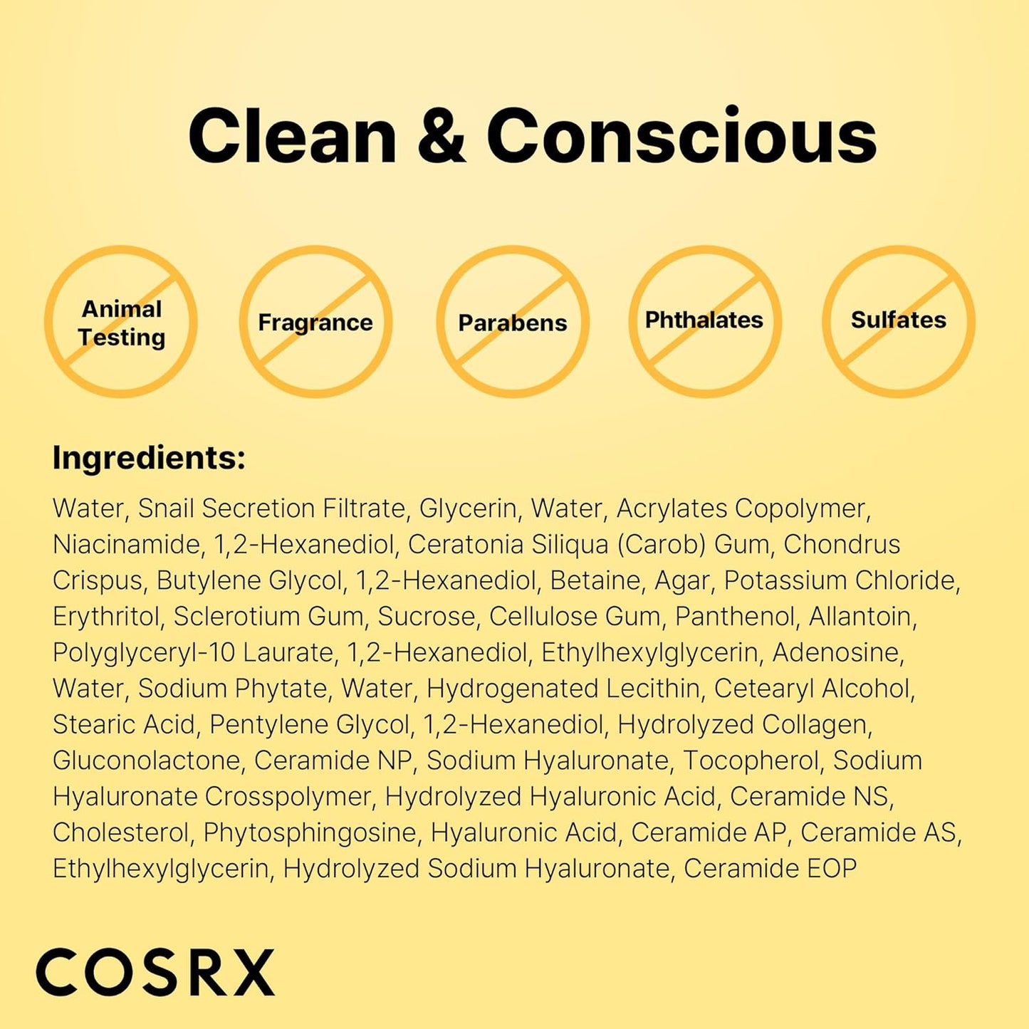 COSRX Advanced Snail Mucin Glass Glow Hydrogel Face Masks Skincare 3 EA, Collagen Face Mask, Travel Essentials, Overnight Face Mask, Korean Skin Care