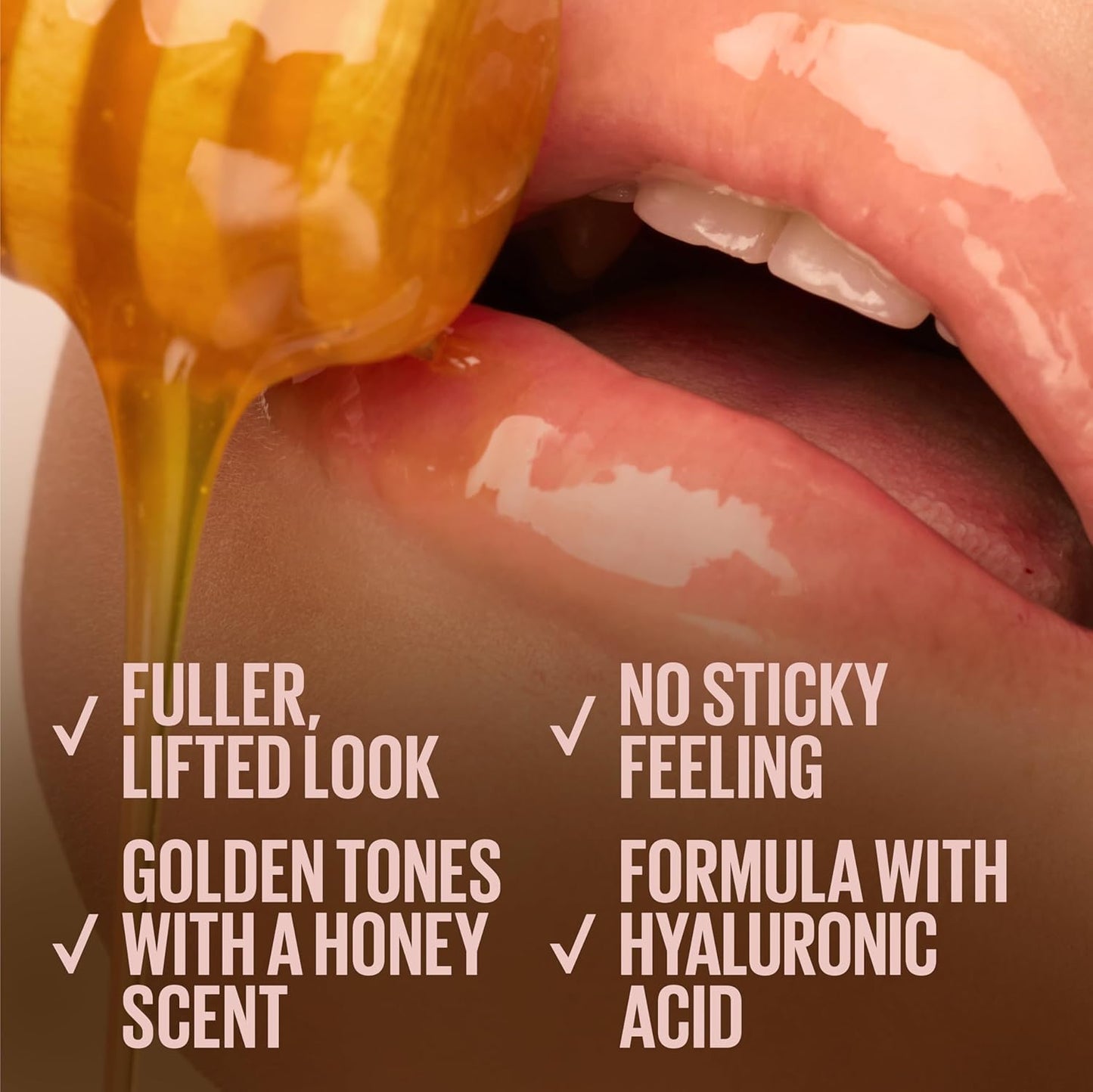 MAYBELLINE Lifter Gloss, Hydrating Honey'd Lip Gloss with Hyaluronic Acid, High Shine for Plumper Looking Lips, Toast, 1 Count