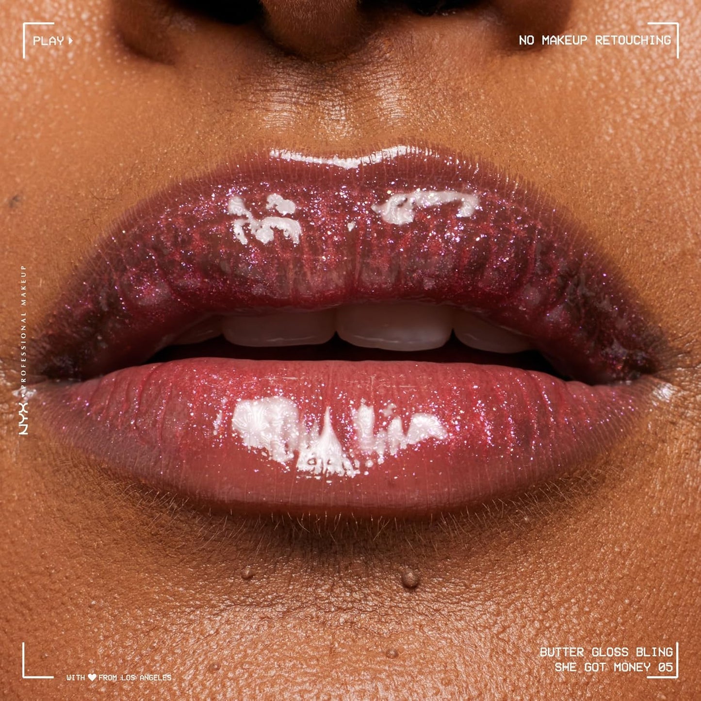 NYX PROFESSIONAL MAKEUP Butter Gloss Bling Lip Gloss, Non Sticky and Shiny Vegan Lip Makeup - She Got Money