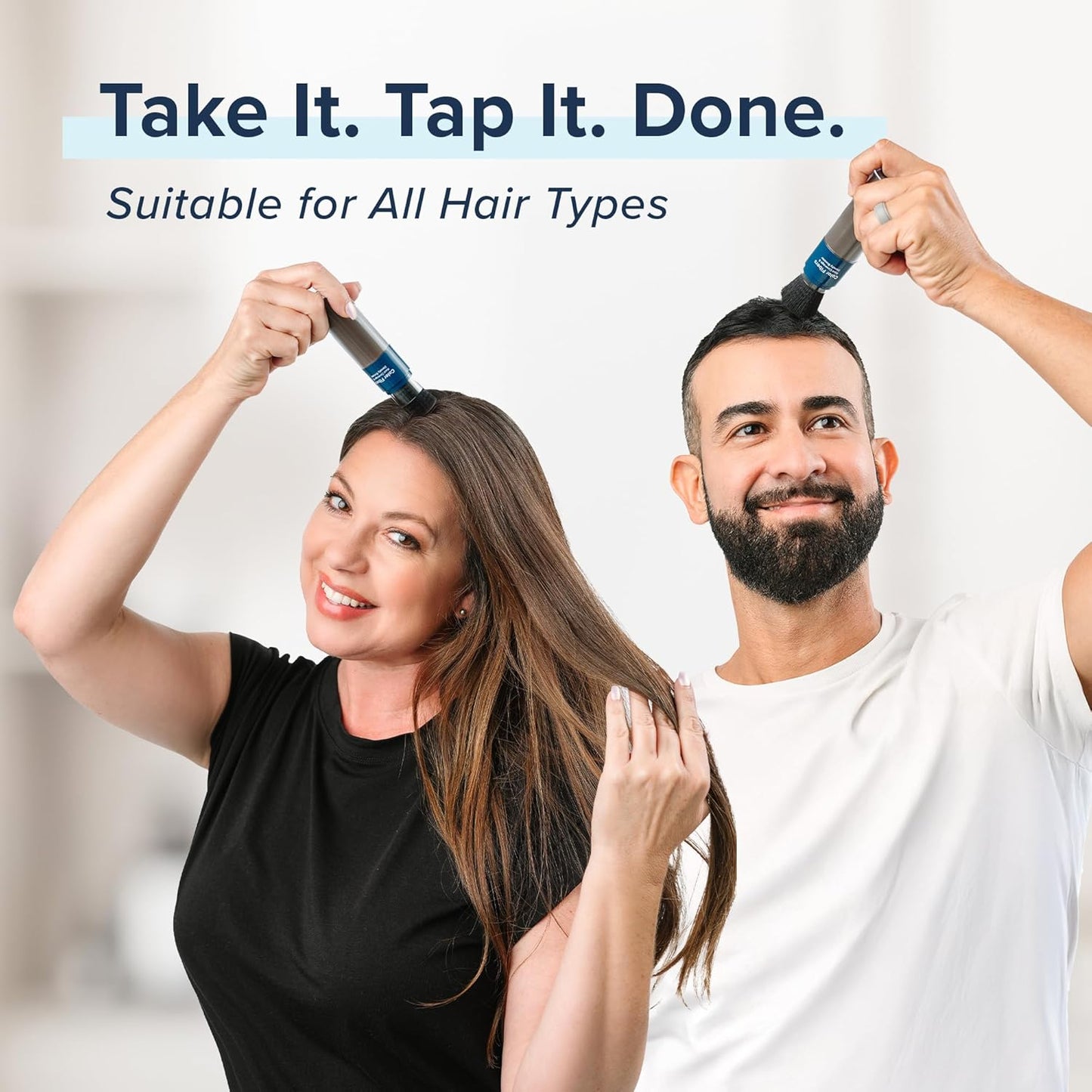 TRUHAIR Color Fibers Root Coverage & Density Booster | Quick-Apply Root Touch Up Hair Color | Natural Color Matching, Gray Hair Cover up to Color Gray Roots - 11 Hair Colors Available (Light Blonde)