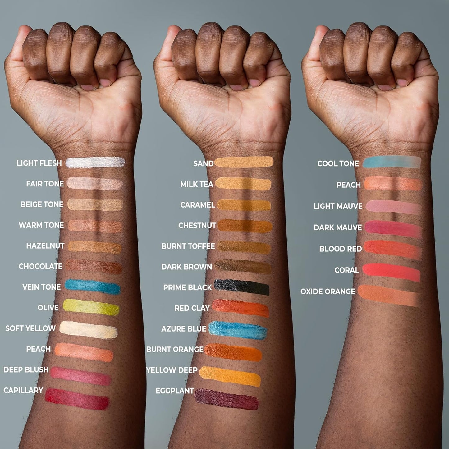 Alcohol Palette Refill Pans - Skin Tones - Olive