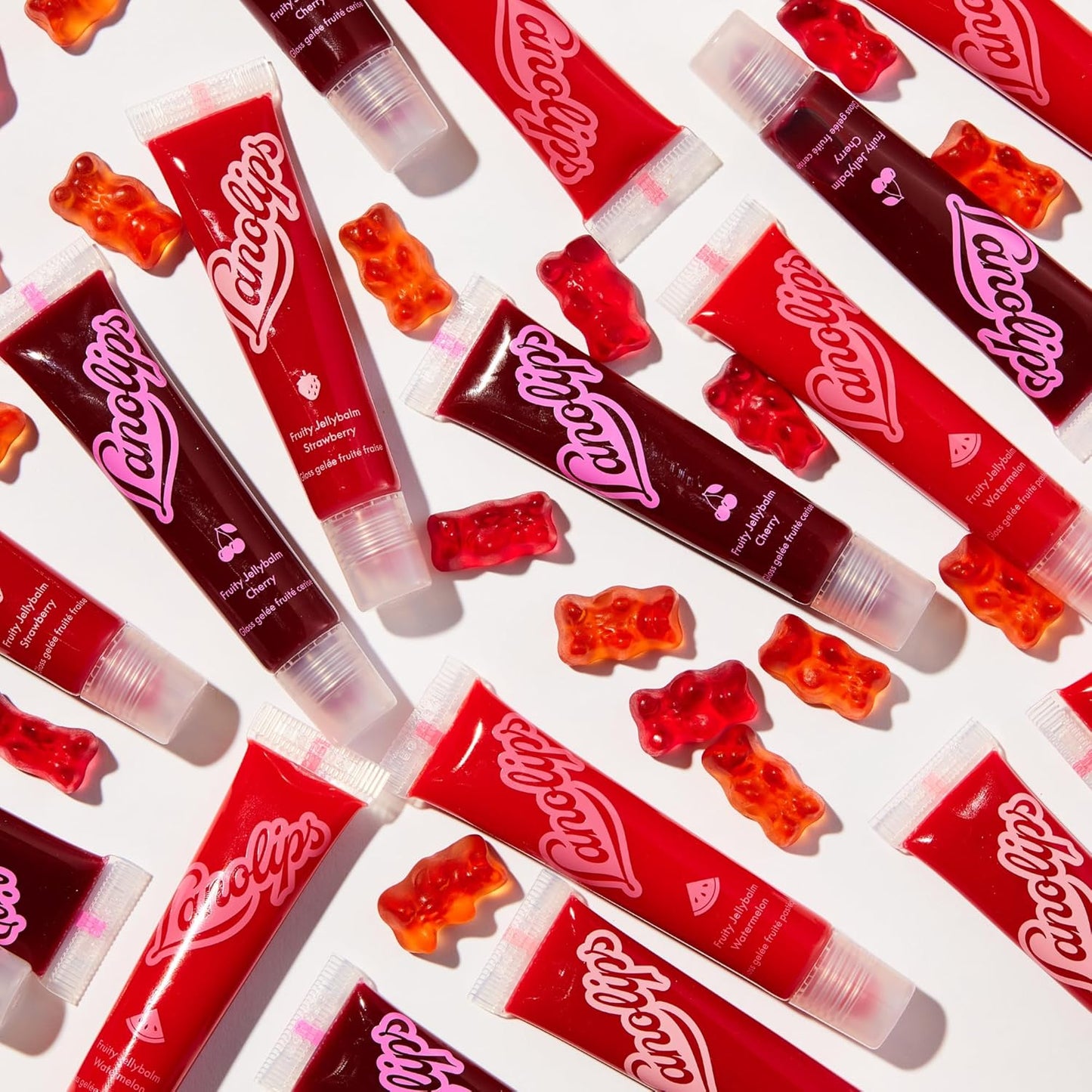 Lanolips Fruity Jellybalm - Tinted Lip Balm to Deepen, Brighten & Enhance - Moisturizing Lanolin Lip Balm & Jelly Lip Gloss - Everyday Lip Makeup - Watermelon (10g / 0.35oz)