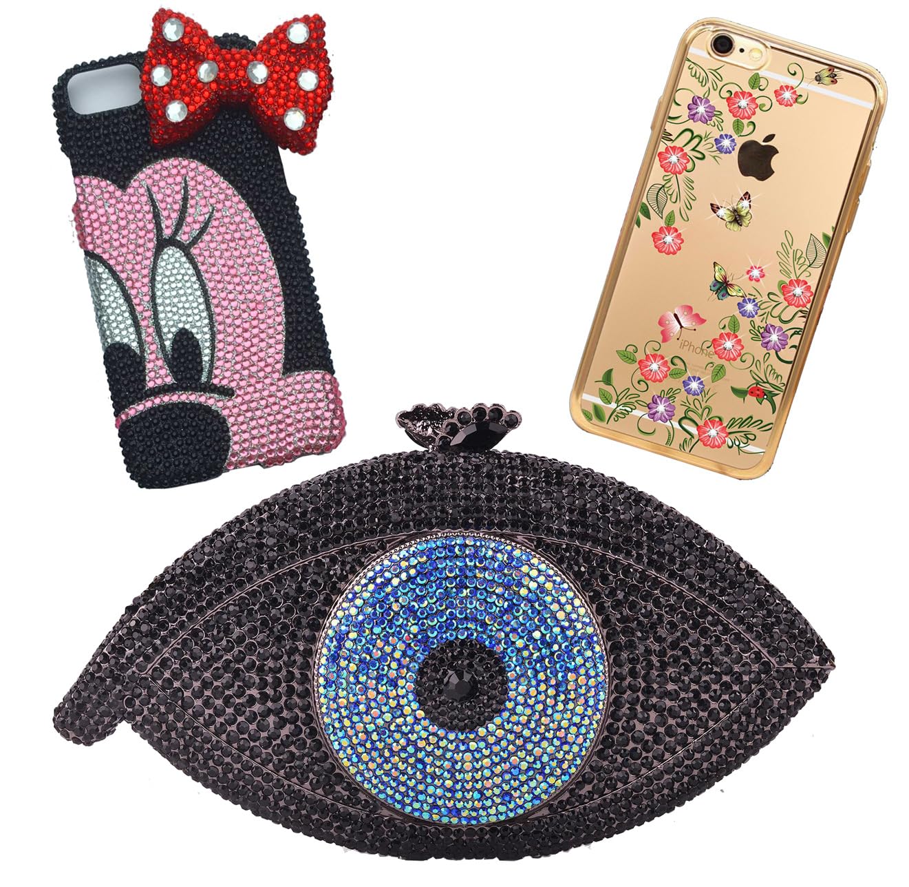 1000 Pieces SS20 5mm Flatback Rhinestones Clear Glass Round Gems Crystals for Nail Art DIY Crafts Clothes Shoes Bags （Light Purple）