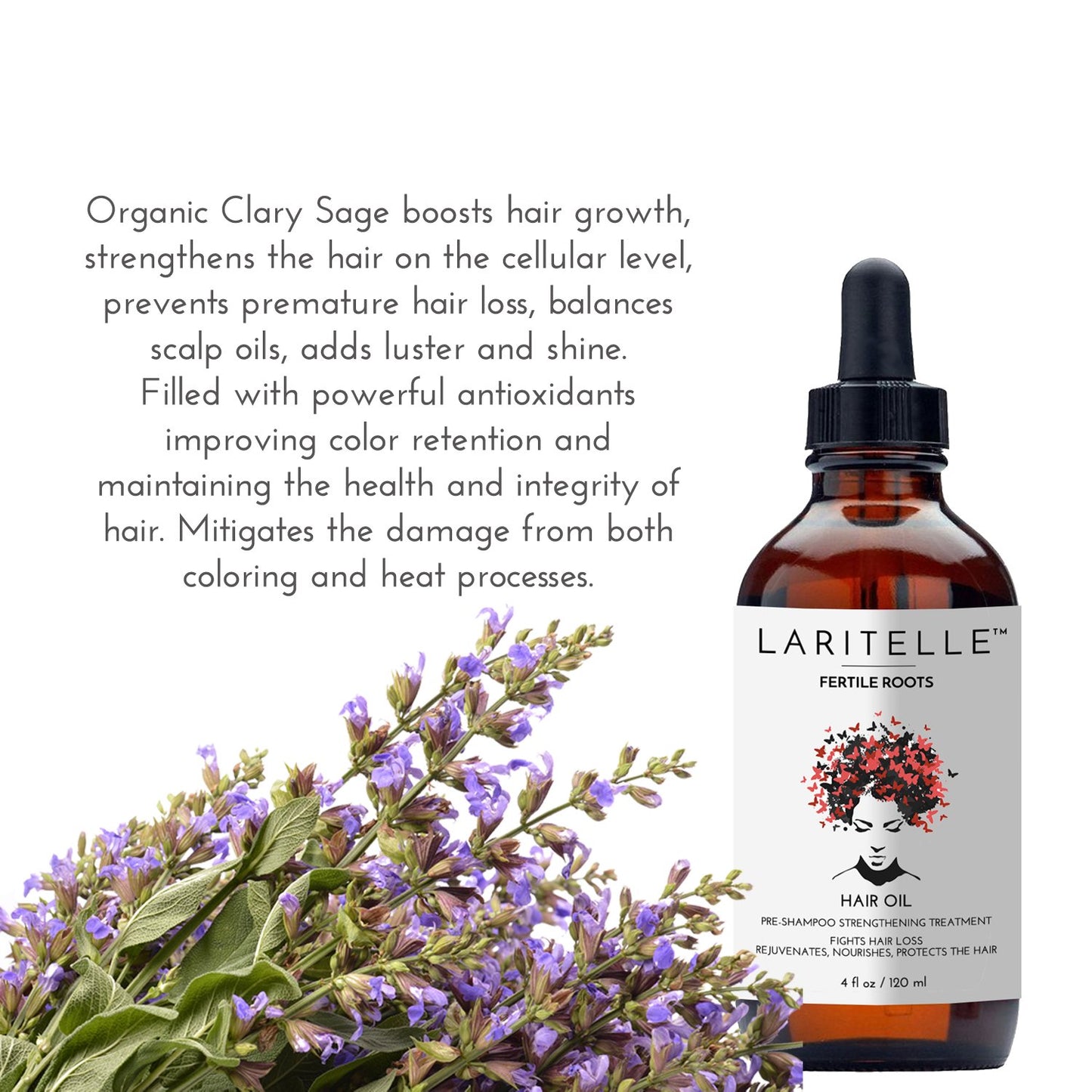 Organic Hair Growth Complex | Promotes New Hair Growth, Nourishes Follicles & Balances Hormones | Hair Loss Treatment | GMO-free